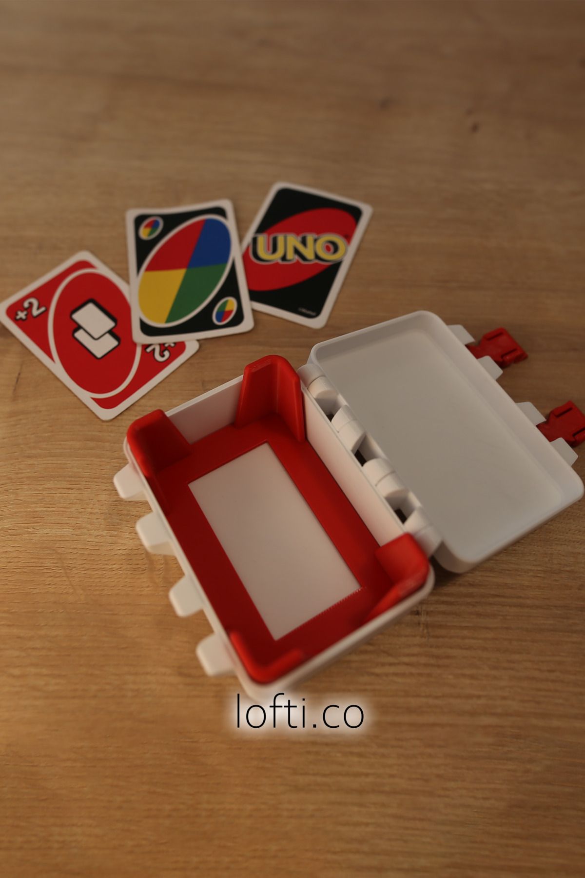 loftico-صندوق تخزين لعبة بطاقات Uno - صندوق بطاقات Uno 5