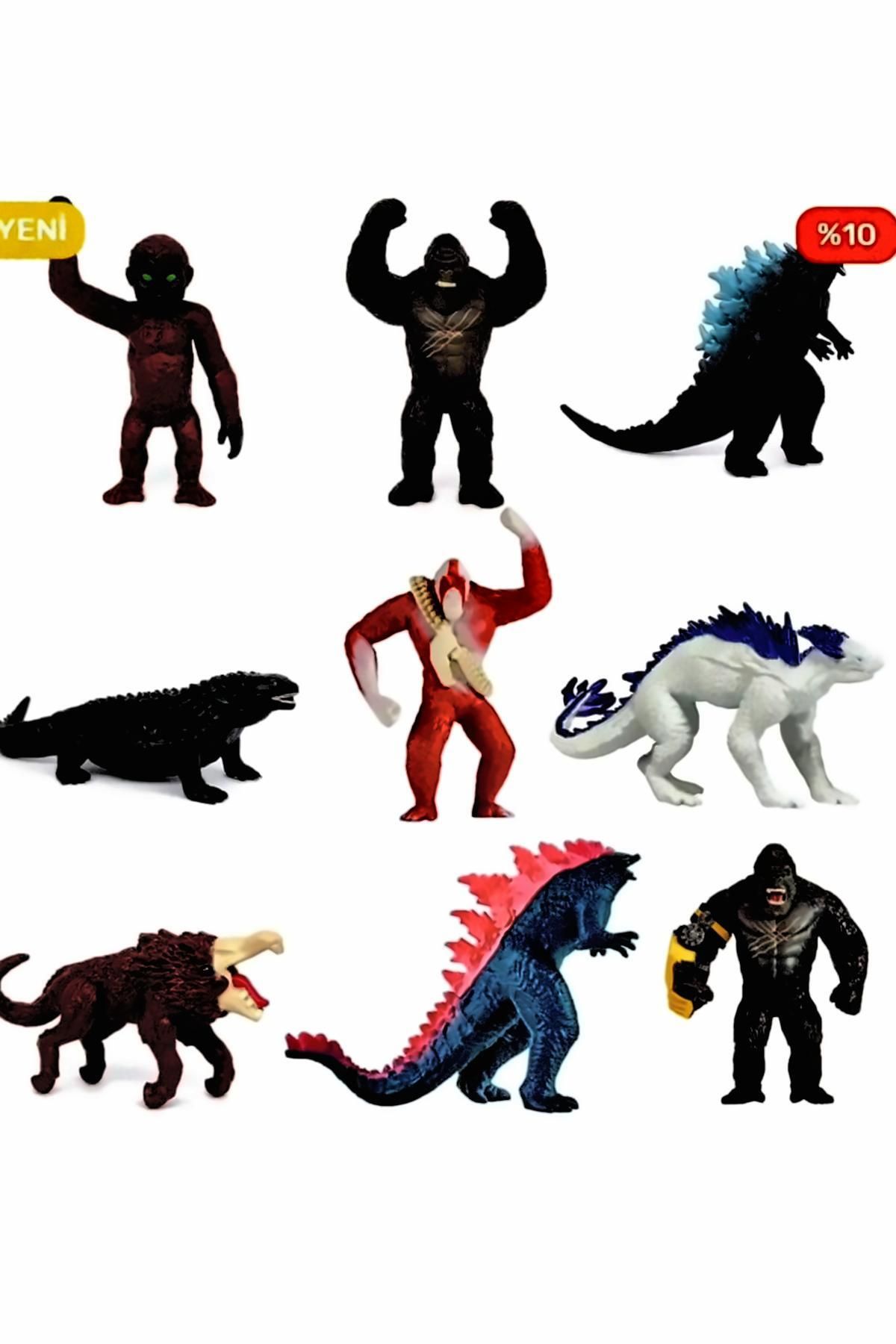 OMZ-5cm Nine Kong Mini Godzilla Set - Educational Toy for Boys and Girls 1