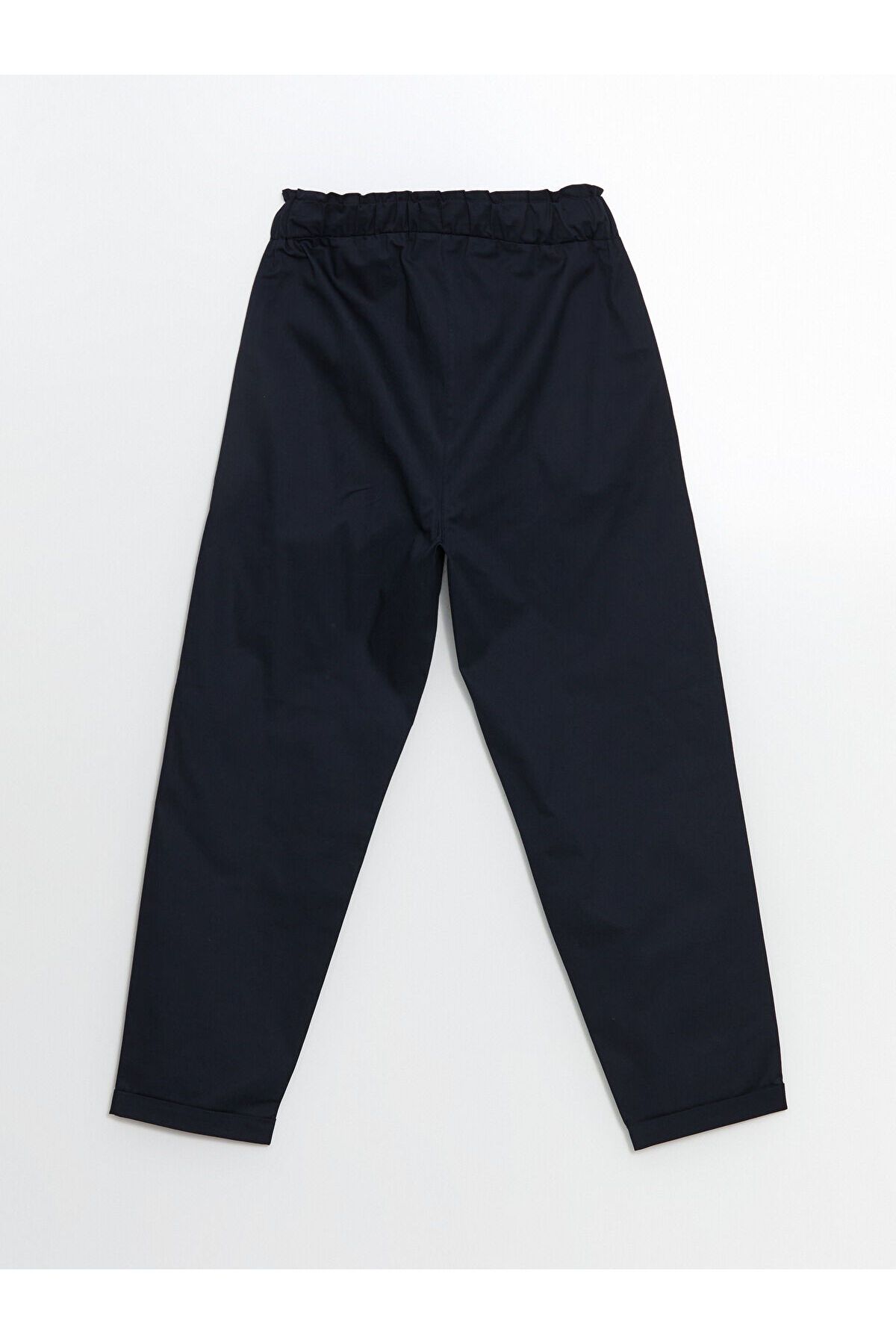 LC Waikiki-Plain Gabardine Women's Trousers with Elastic Waist 2