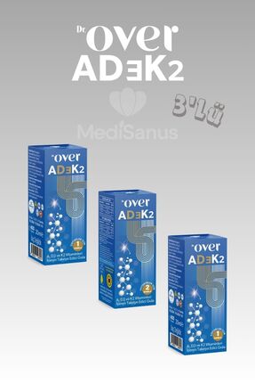Dr over AD3K2, A Vitamini, D Vitamini, K vitamini içeren gıda takviyesi, 20 m...