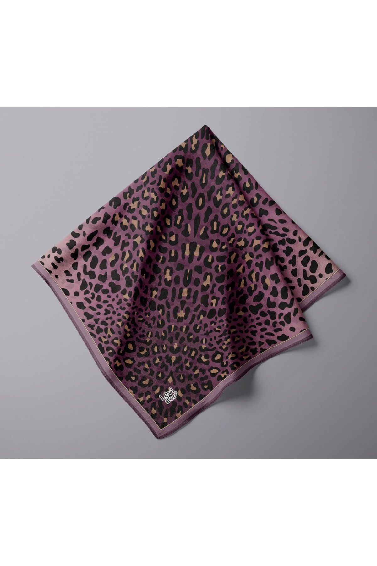 Levidor-Leopard Pattern Sparkling Crystal Scarf 2