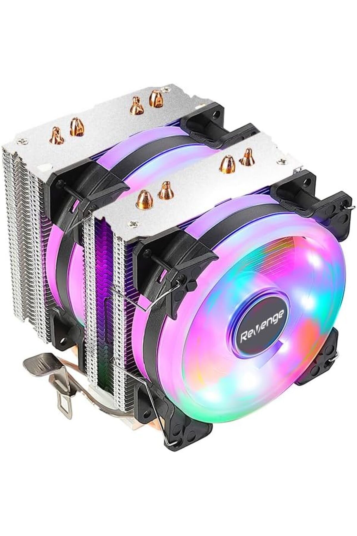 STOREMAX Frost Rainbow Fanlı Uyumlu Bakır Borulu CPU Soğutucu İşlemci Fanı