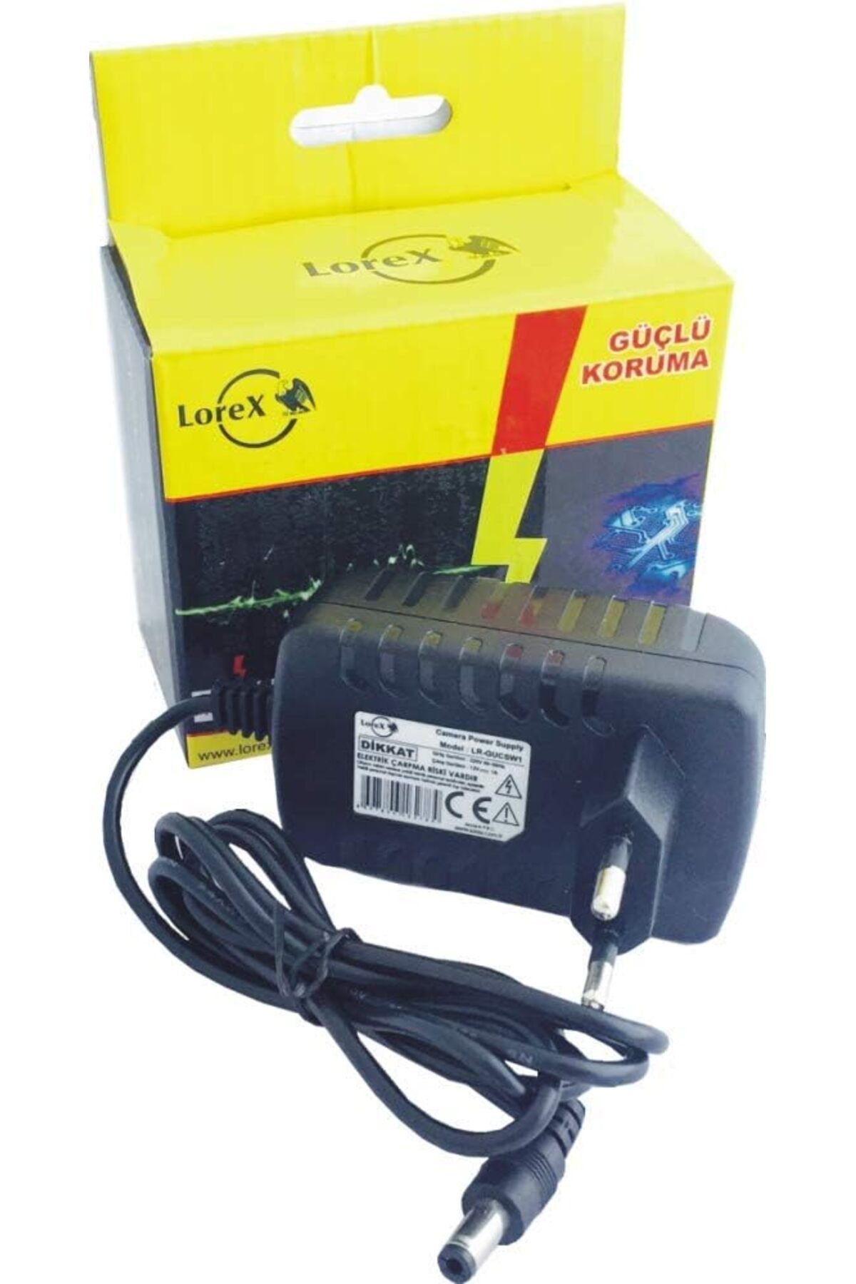 MCreative LR-GUCSW1 12V 1A Adaptör, 12V Priz Tipi Adaptör, LED Kamera Adaptörü
