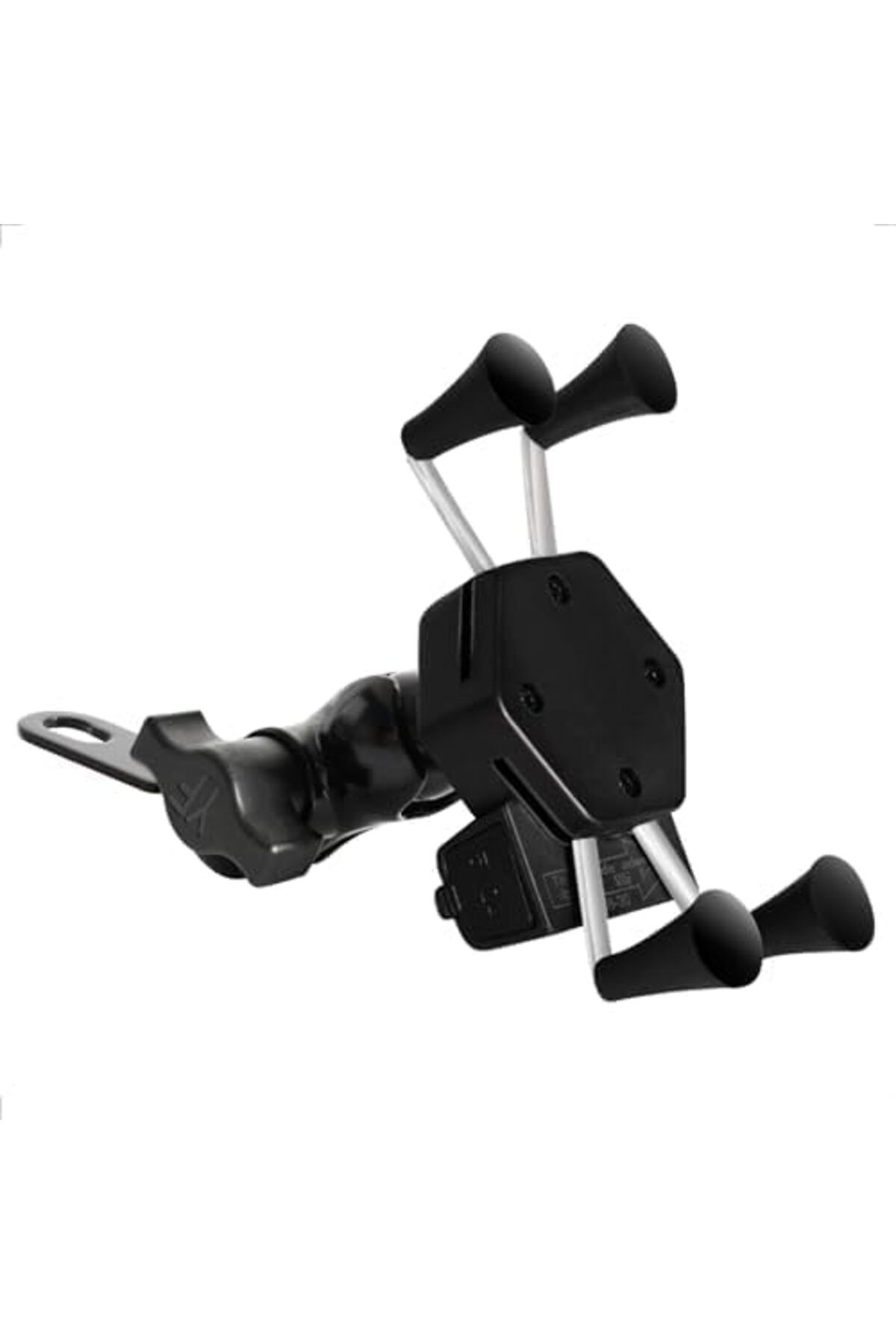 STOREMAX htpshopmx USB Şarjlı Motosiklet S Telefon Tutucu : 360° Dönüş, Evrensel 3,5-6,5 İnç Akıllı