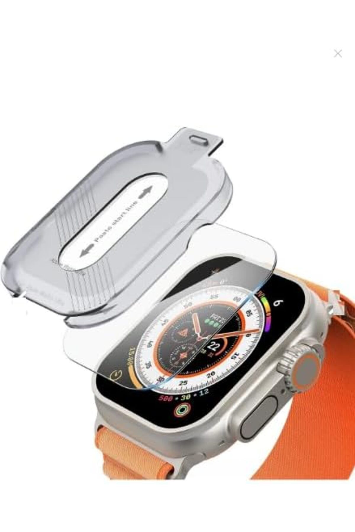 STOREMAX lvnmblya Aparatlı Watch Ultra 49 MM Cam Ekran Koruyucu Otomatik Kolay Uygulama Aparatlı Hizalamal