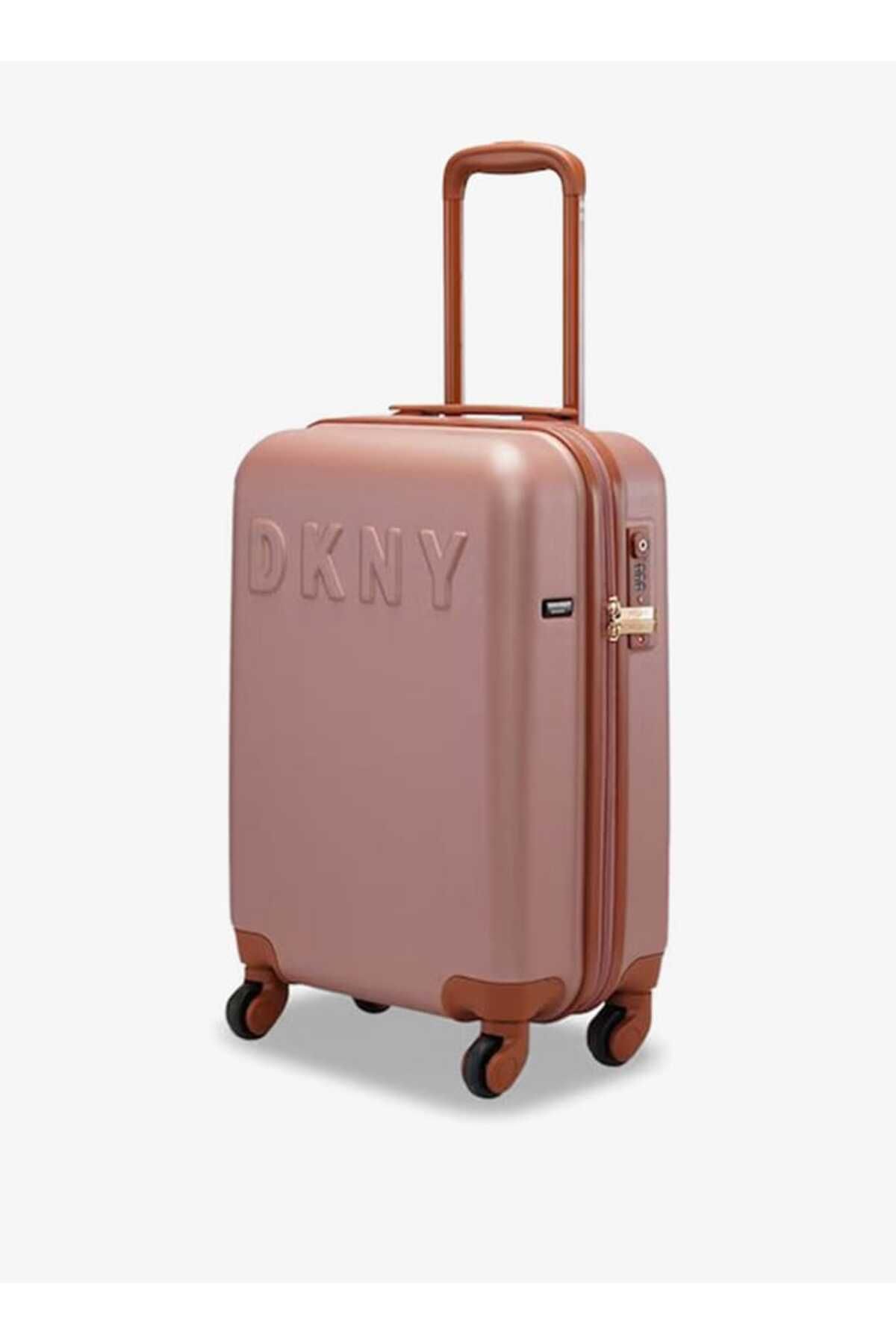 Dkny-Logo Detail Hardcase Trolley Bag With Retractable Handle 20''-s - Cabin 3