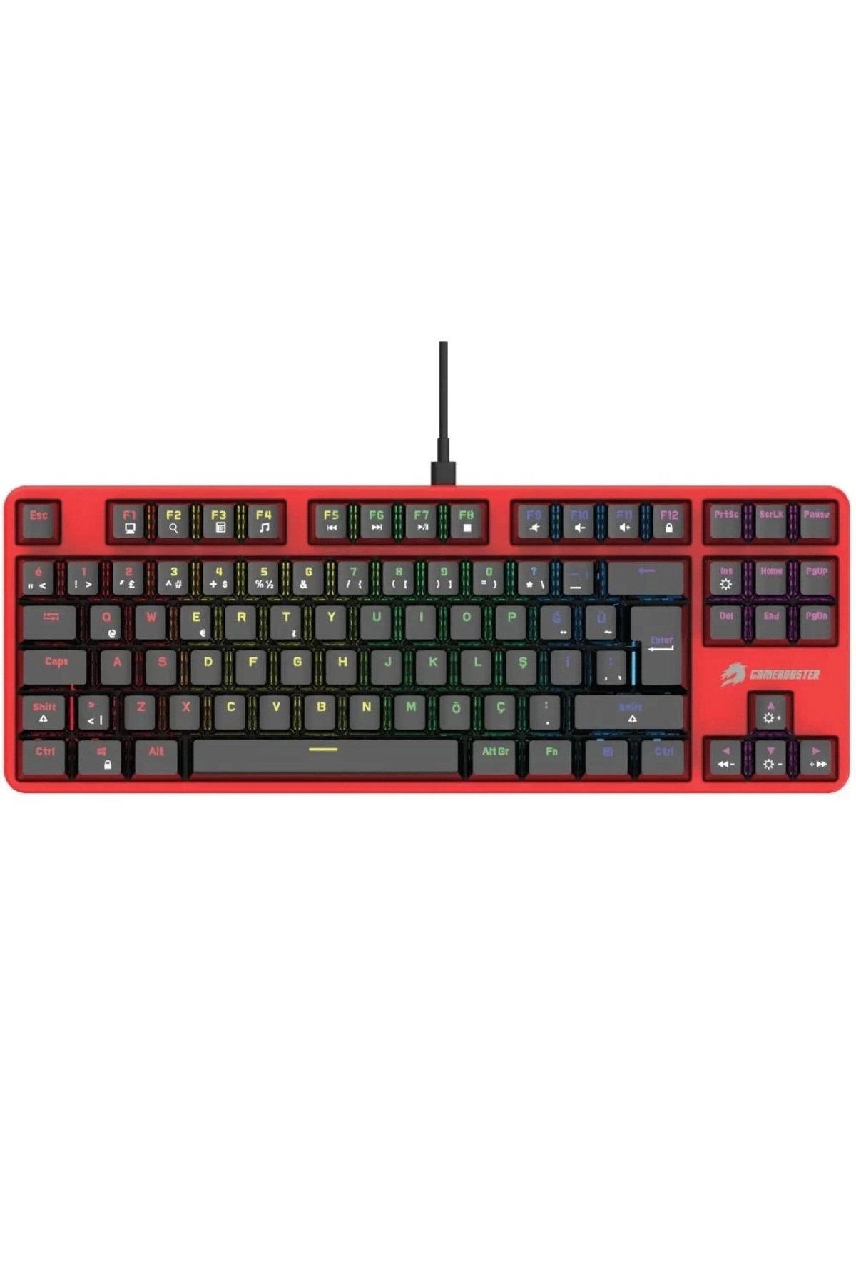 GAMEBOOSTER GM06B PLUS TKL Red Switch RGB Mekanik Gaming Klavye
