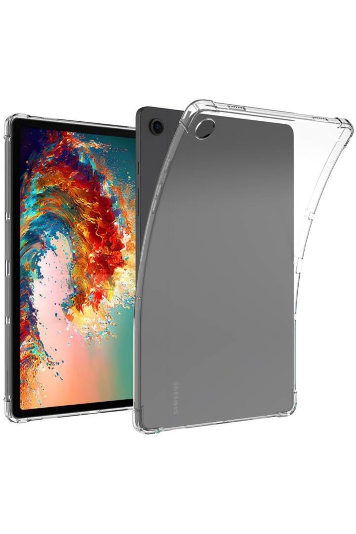 STOREMAX nffashopm Galaxy İle Uyumlu Tab A9 Plus Kılıf Tablet Nitro Anti Shock Silikon Kapak, Renksiz stor