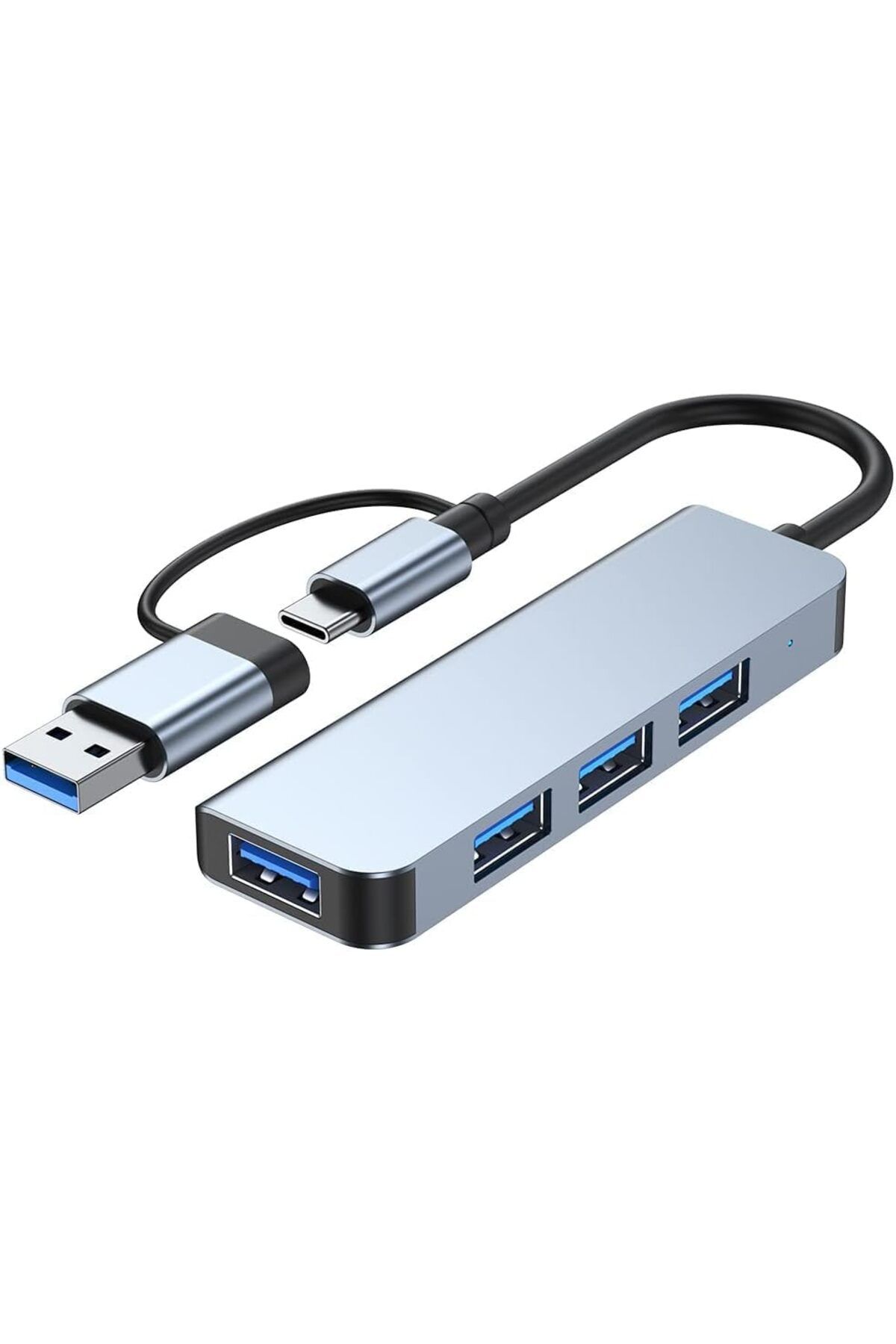 STOREMAX lbstorex USB ÇOĞALTICI DÖNÜŞTÜRÜCÜ 2 In 1 Adaptör 4 Port Type C USB 3.0 Hub For Mac Book Pr