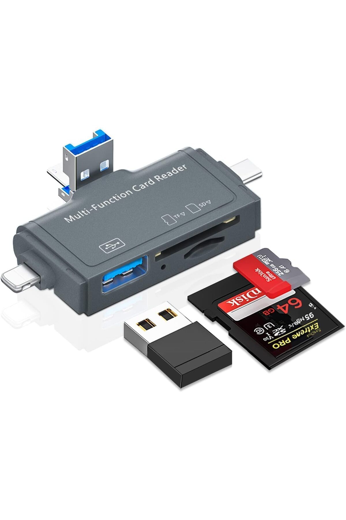 STOREMAX bystoreby Type C Lightning USB için Tobo Micro SD Kart Okuyucu, Micro SD Karttan USB Adaptörüne,