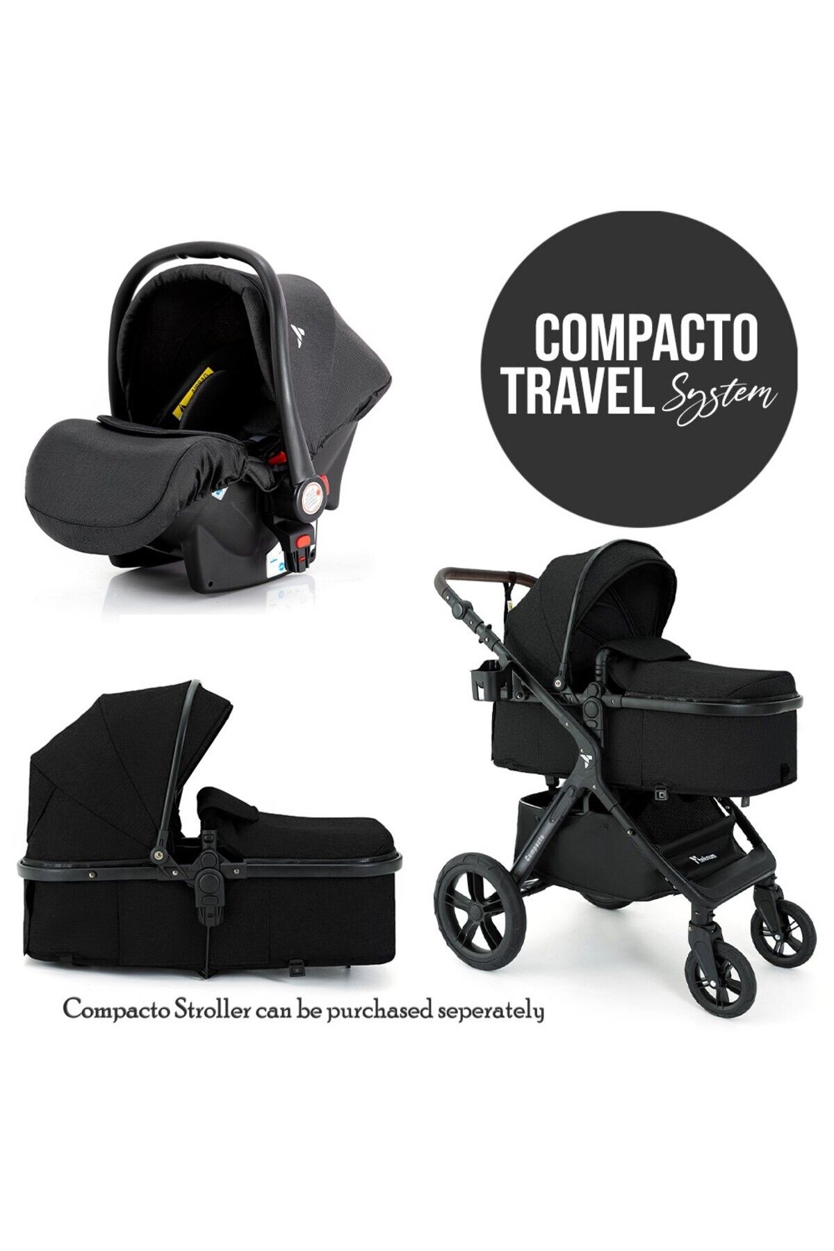 TEKNUM-Teknum Compacto Baby Car Seat - Black 5