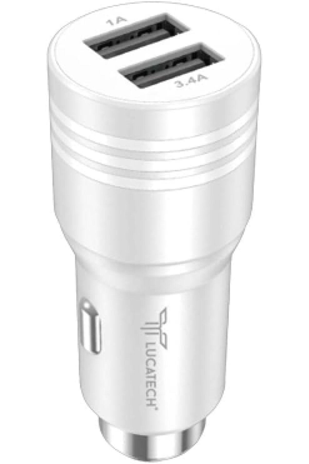 STOREMAX Şarj Cihazı Metal Çift Girişli 3.4A + Type C Kablolu Hızlı Araç Şarj Seti