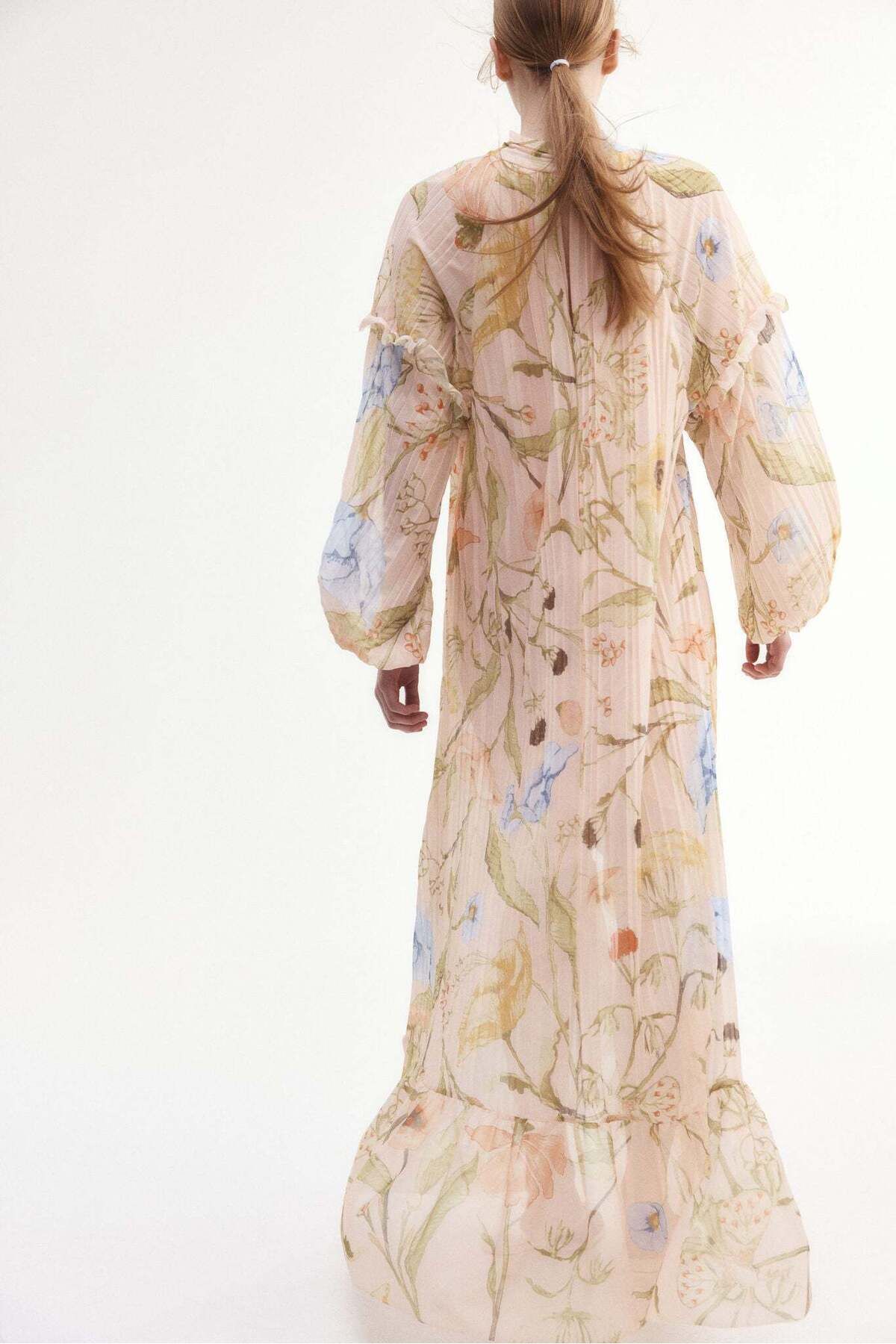 H&M-Flounce-trimmed maxi dress 6