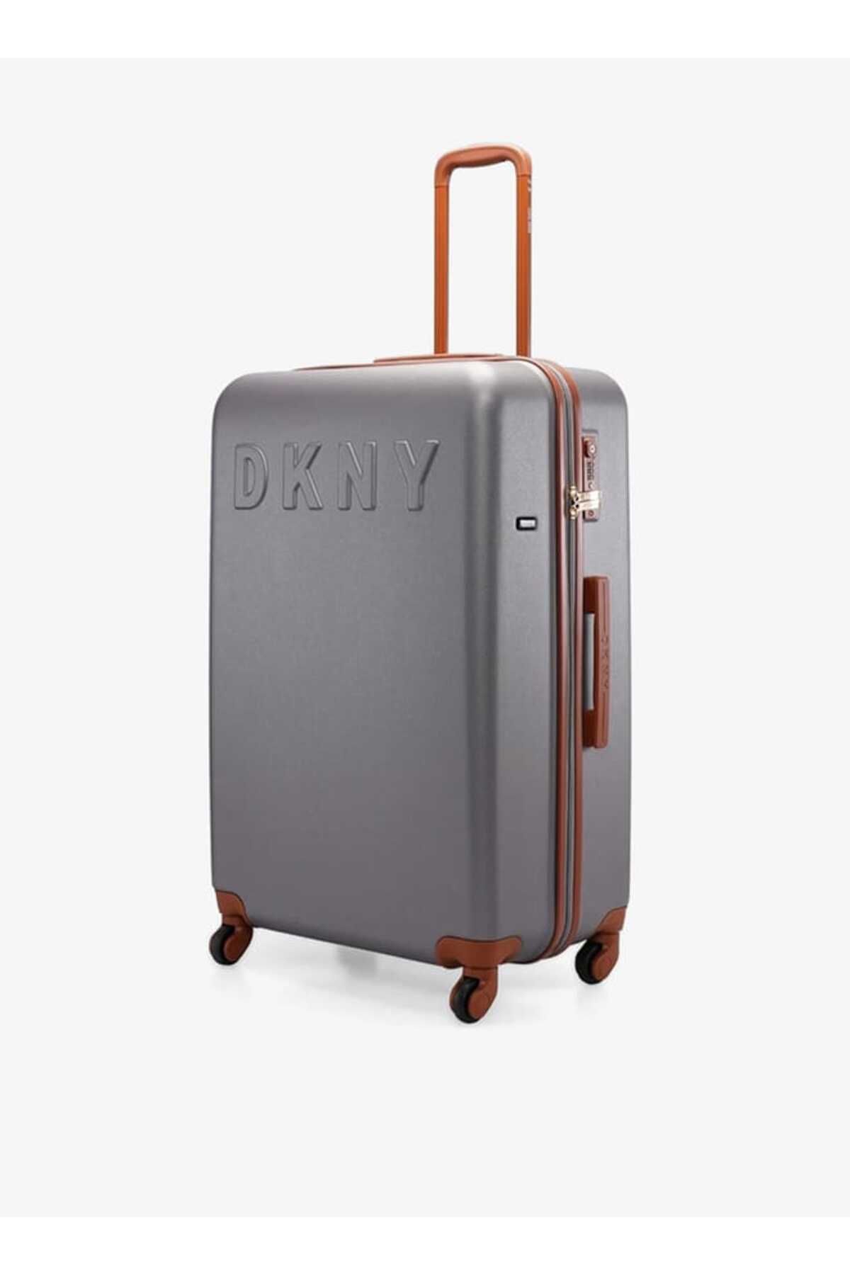 Dkny-Logo Detail Hardcase Trolley Bag With Retractable Handle 28''-l - Check-in 5
