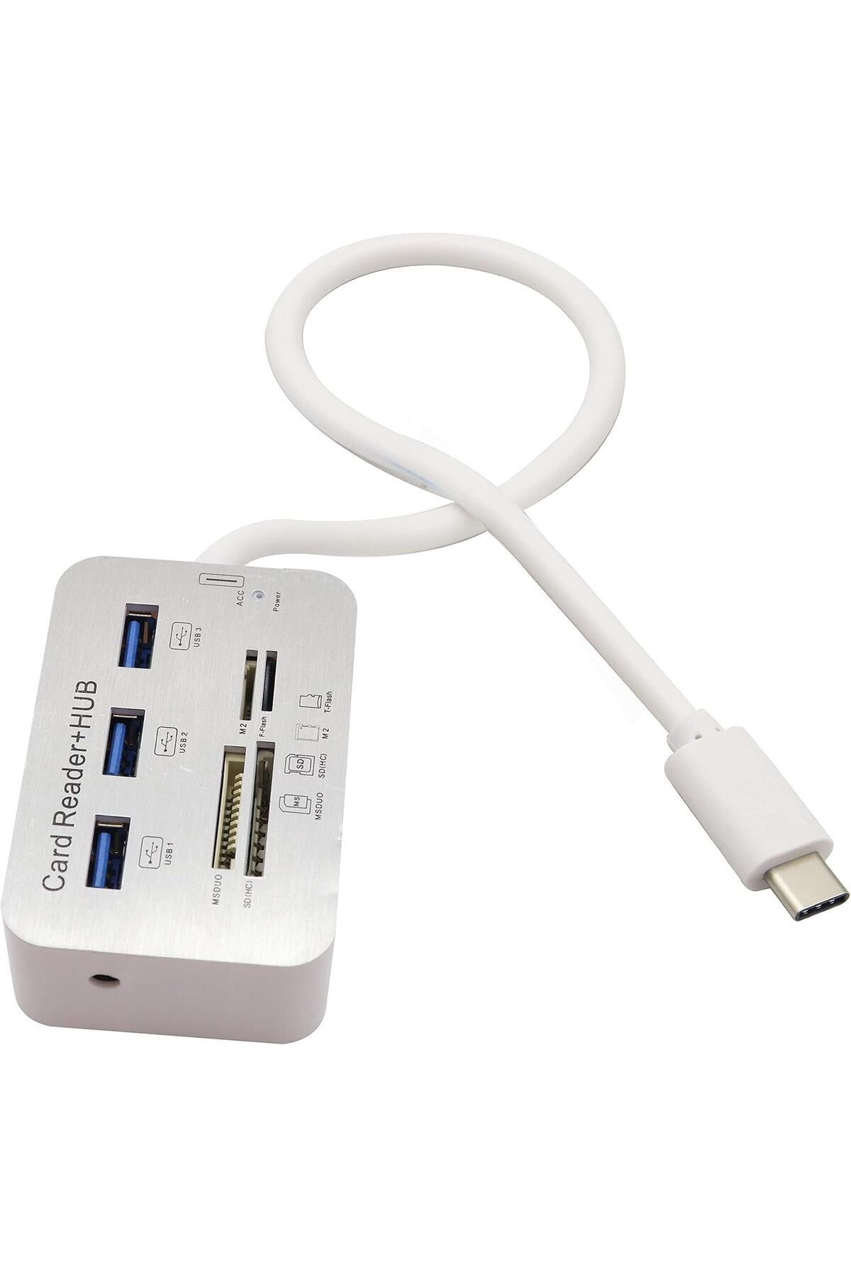 STOREMAX -C 3.0/3.1 Kart Okuyucu Adaptörü 3 Portlu USB 3.0 Hub'a Kart Okuyucu MSDUO