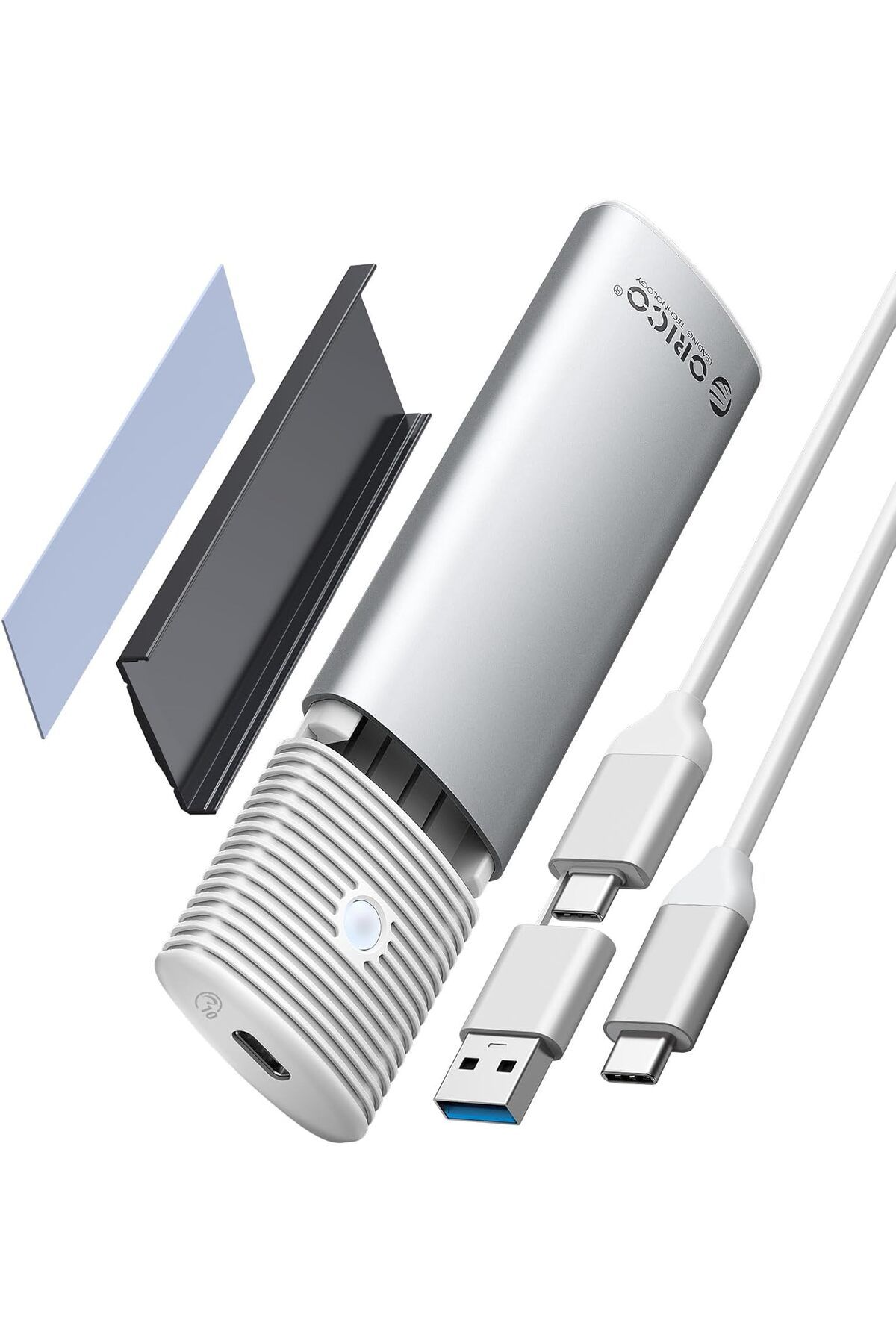 STOREMAX lbstorex M.2 NVMe SATA SSD Muhafaza Adaptörü Aletsiz, USB C 3.2 Gen 2 10Gbps NVMe, 5Gbps NGFF SATA