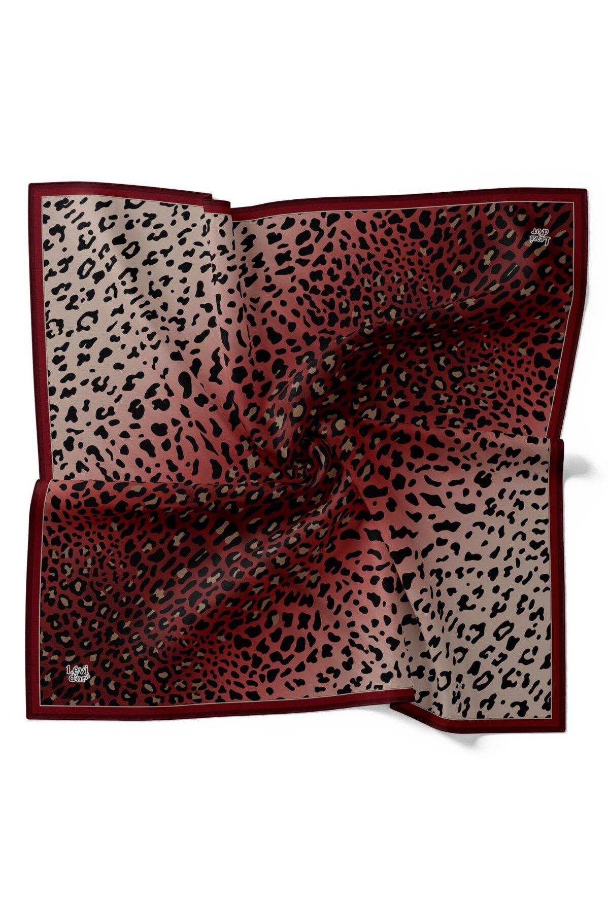 Levidor-Leopard Pattern Sparkling Crystal Scarf 2
