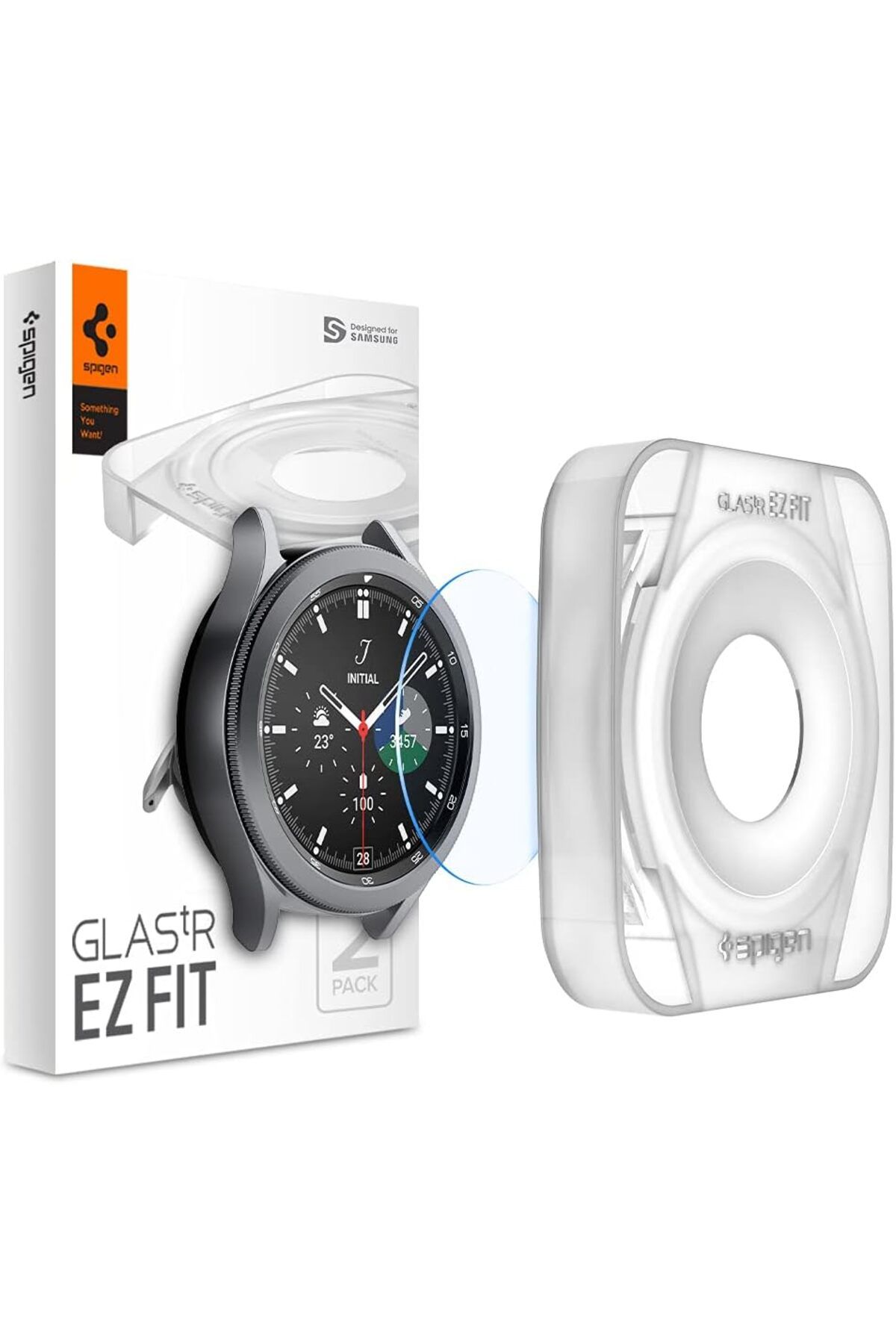STOREMAX htpshopmx Galaxy Watch 4 Classic (42mm) / Galaxy Watch 3 (41mm) Cam Ekran Koruyucu Kolay Kurulum Gla