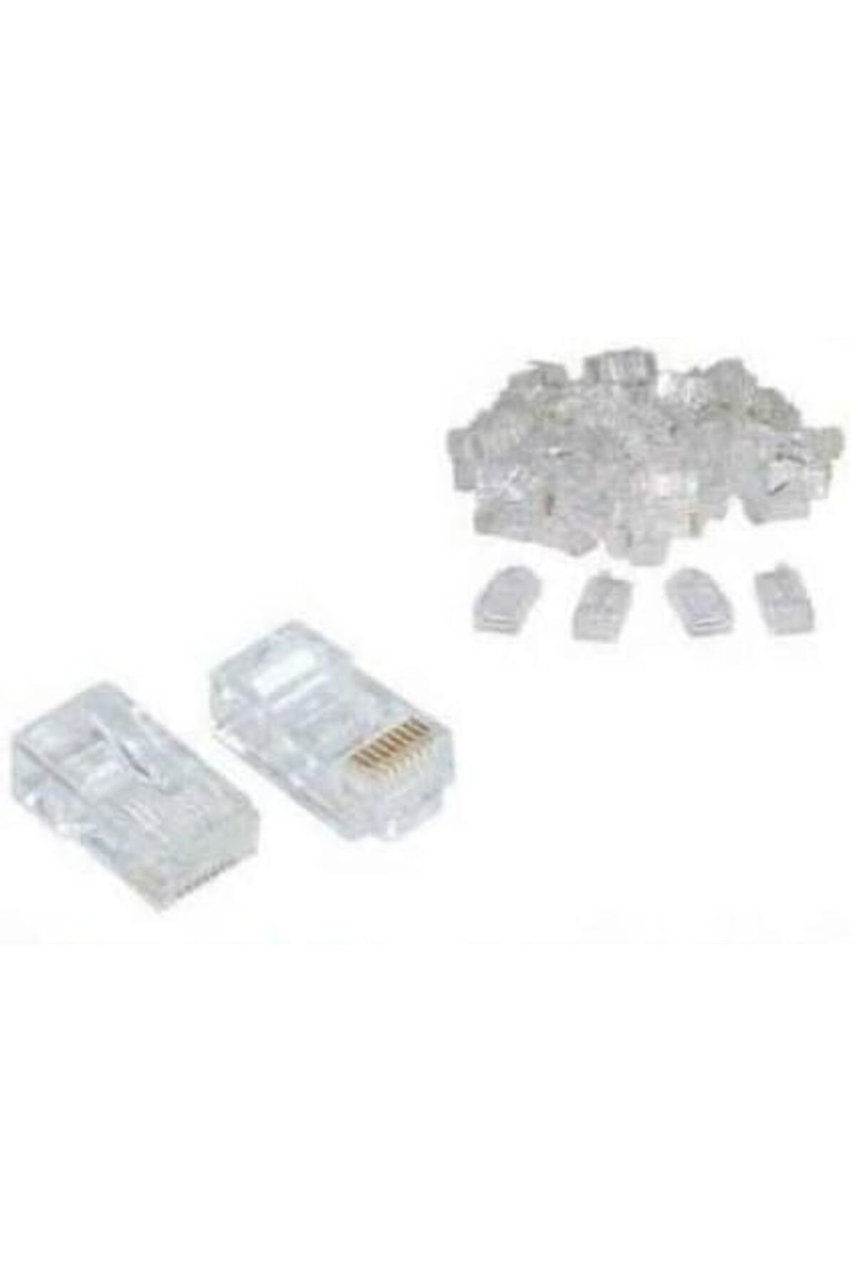 STOREMAX 4220 100 Adet RJ45 Jack Cat5 İnternet Kablo Kablosu Ucu Konnektör Connector