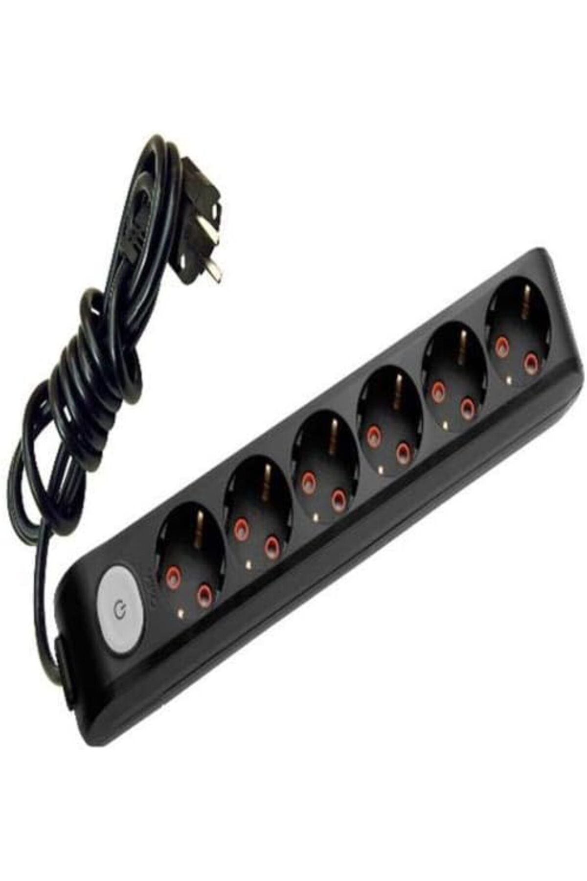 MCreative Multi-Let 6 lı Siyah Anahtarlı Grup Priz 1mt