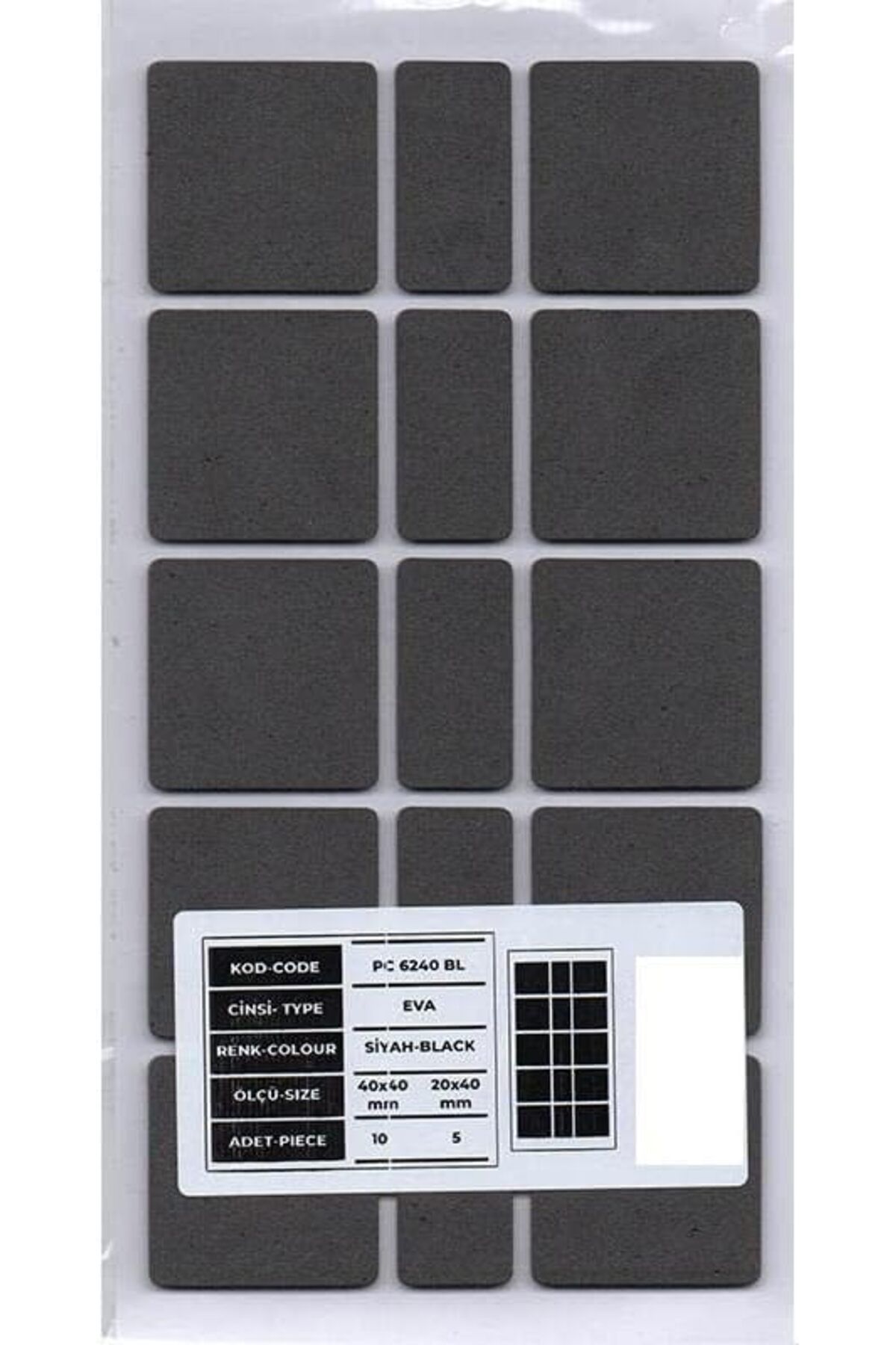 STOREMAX lbstorex Hırdavat Mobilya Altı Zemin Koruyucu Eva 40 * 40mm Newdsng 1116818