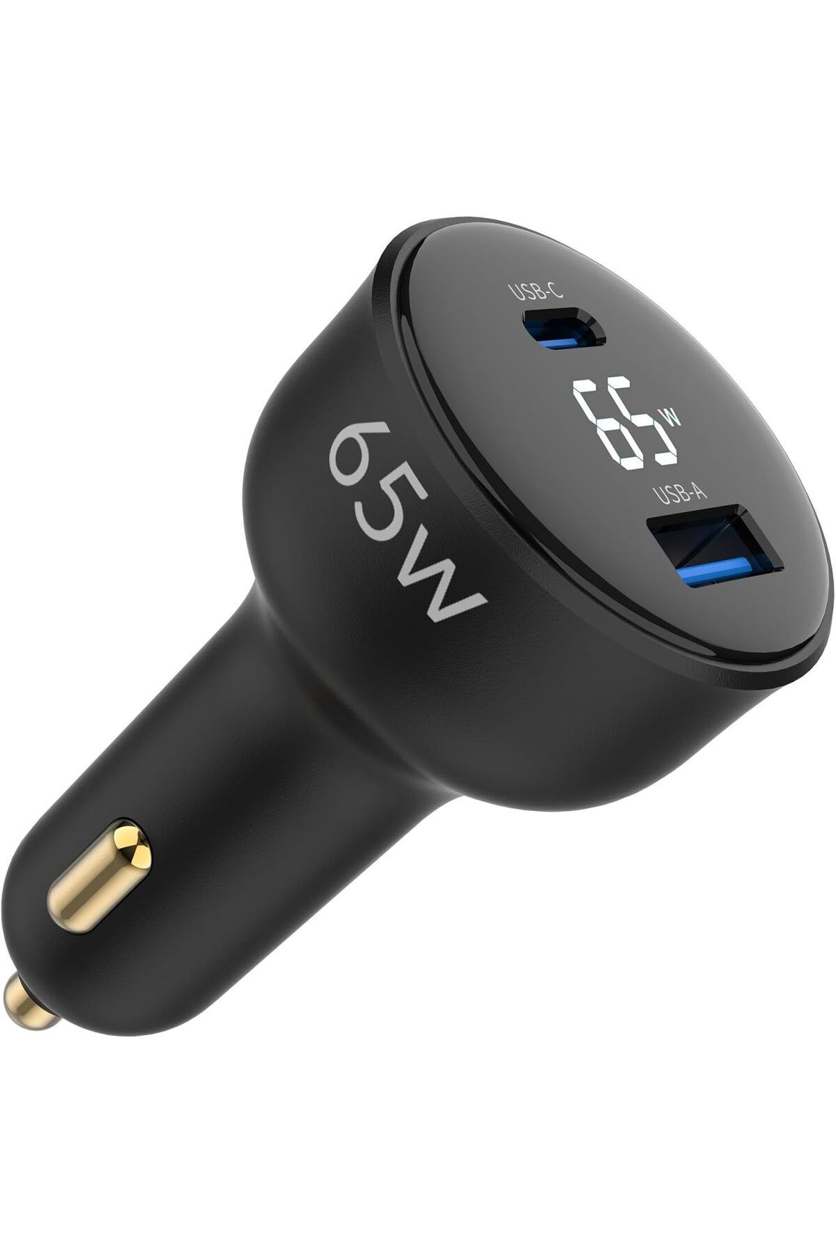 STOREMAX ysstorex 65W Led Ekranlı Type-C + USB-A Araç Şarj Aleti iPhone & Android & Notebook Araç içi Ş