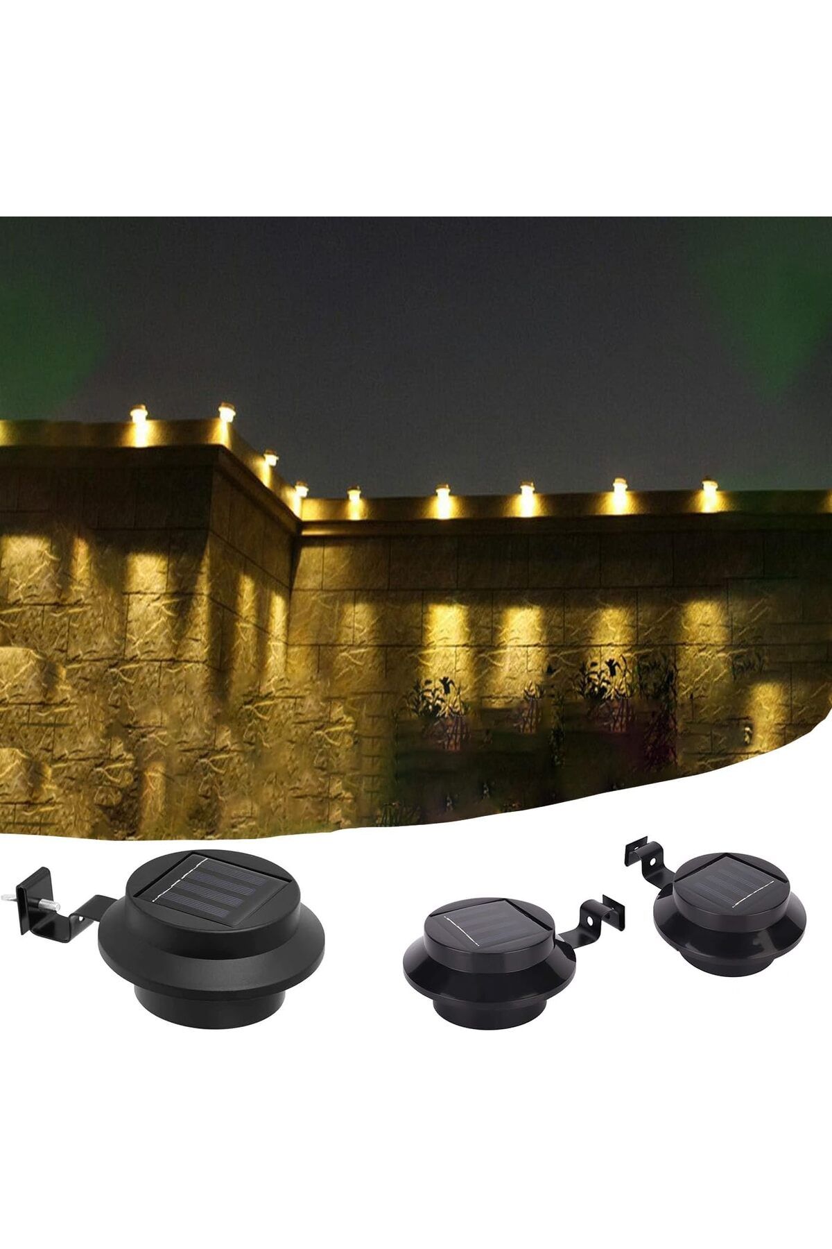 STOREMAX lbstorex Led Solar Oluk Işığı Dunanar Işığı Günanenlik Çit Işığı Bahçe Aydınlatması