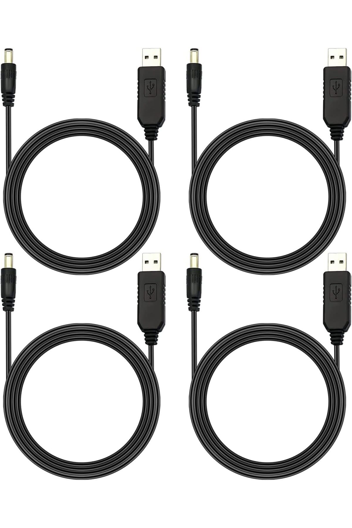 STOREMAX htpshopmx TELESKY 4 Paket USB - DC Güç Kablosu, 12 V Gücü Dönüştürülmesi Gereken Cihazlar i