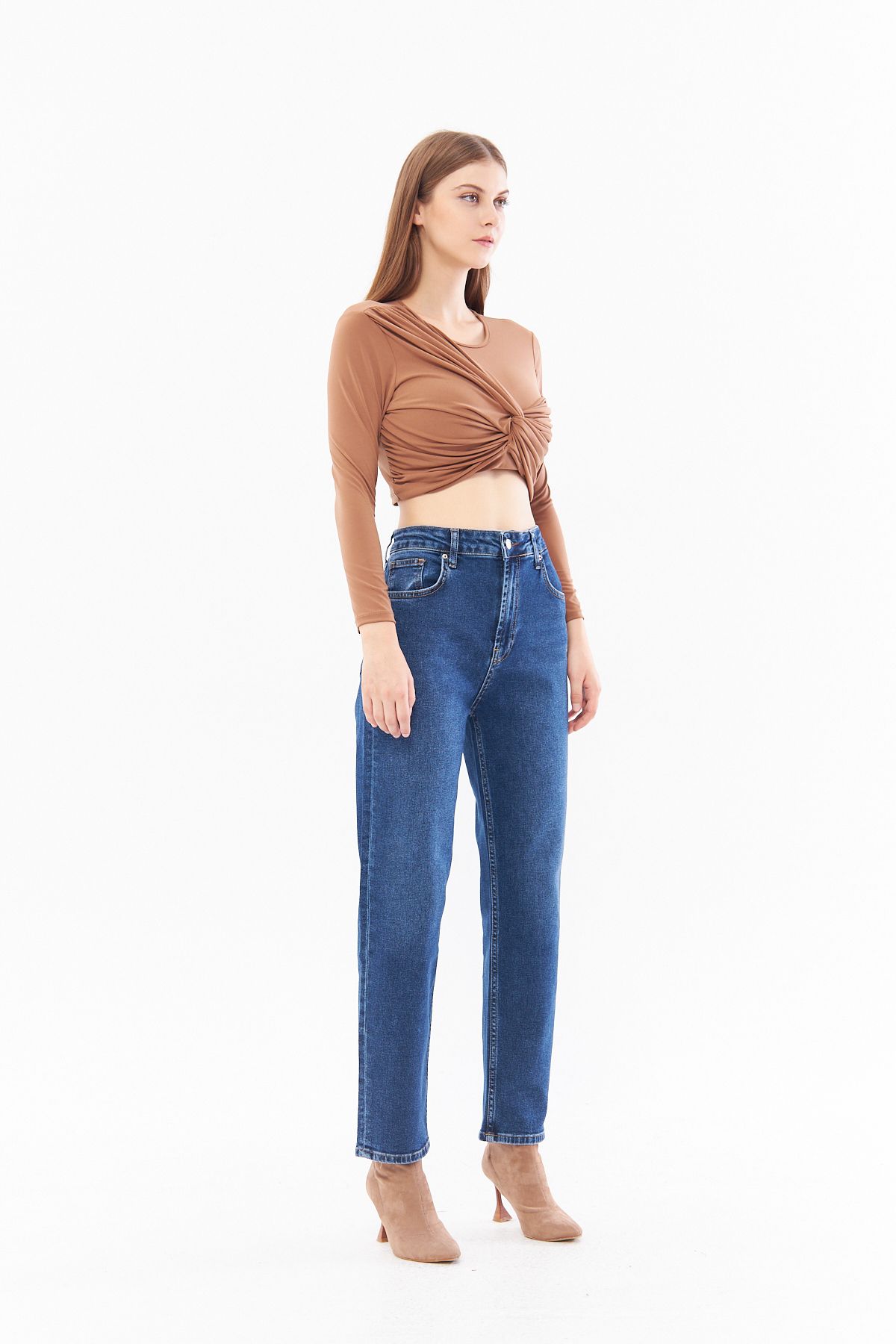 cracpot-Pantaloni de damă cu talie înaltă, elastici, obișnuiți, confortabili și eleganti 2