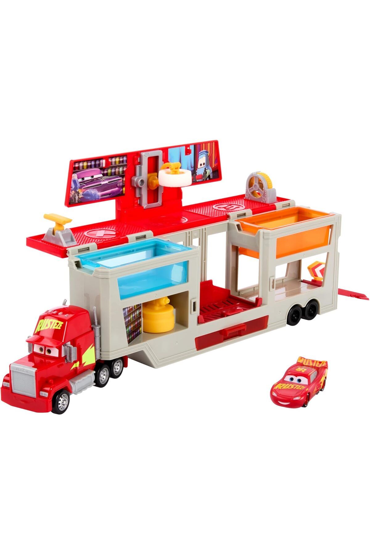 STOREMAX nffashopm Pixar Arabalar Cars Mack Tır, Renk Değişimi Eğlencesi Oyun Seti storestarx 1051353