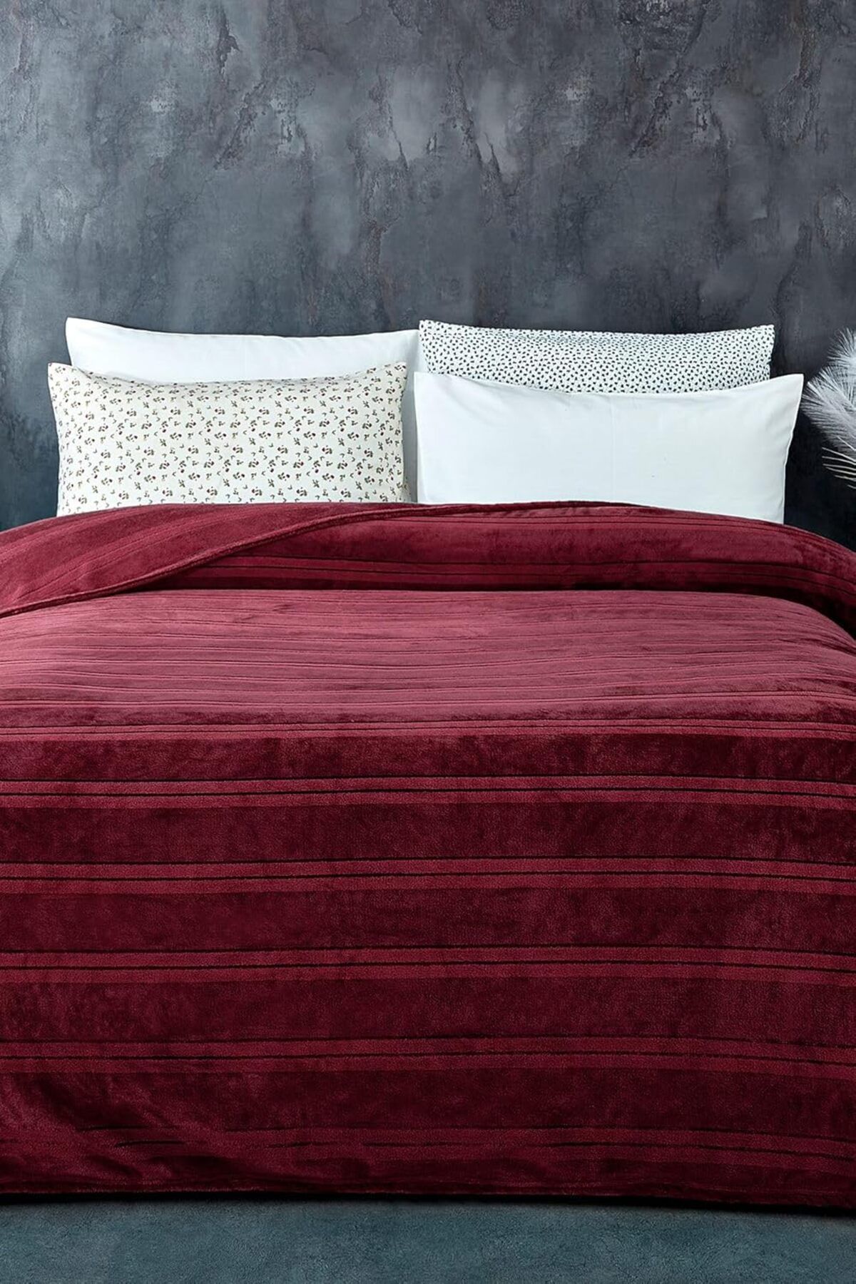 STOREMAX nffashopm Supersoft Yumuşak Tek Kişilik Battaniye 150x230 cm Kırmızı storestarx 1051353
