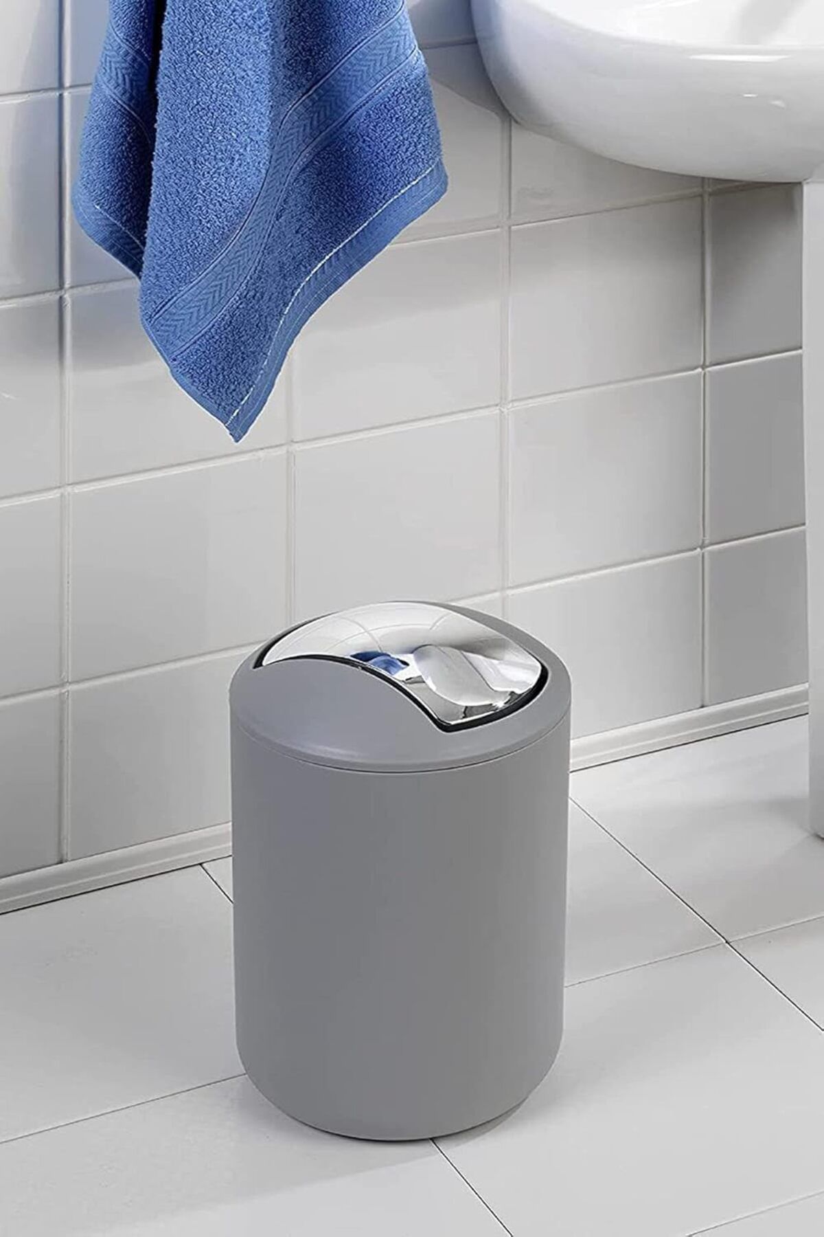 STOREMAX nffashopm Çöp kovası gri 20x30 (Brasil model) storestarx 1051353