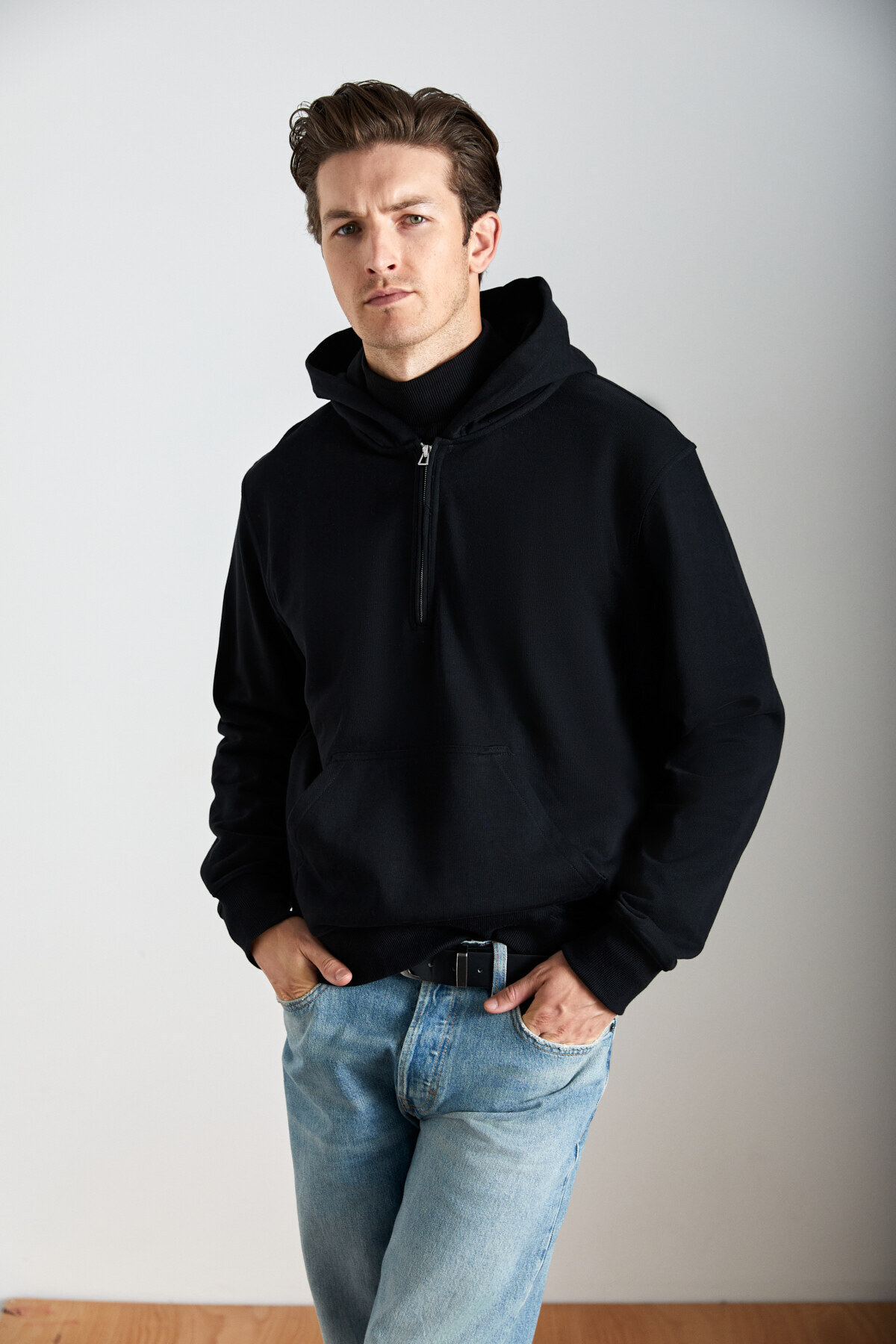 GRIMELANGE CADE Erkek Pamuk Siyah Sweatshirt