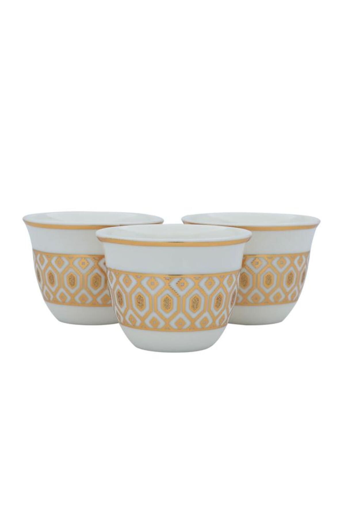 ALSAIF-Arabic Coffee Cups 12 Pieces White 3
