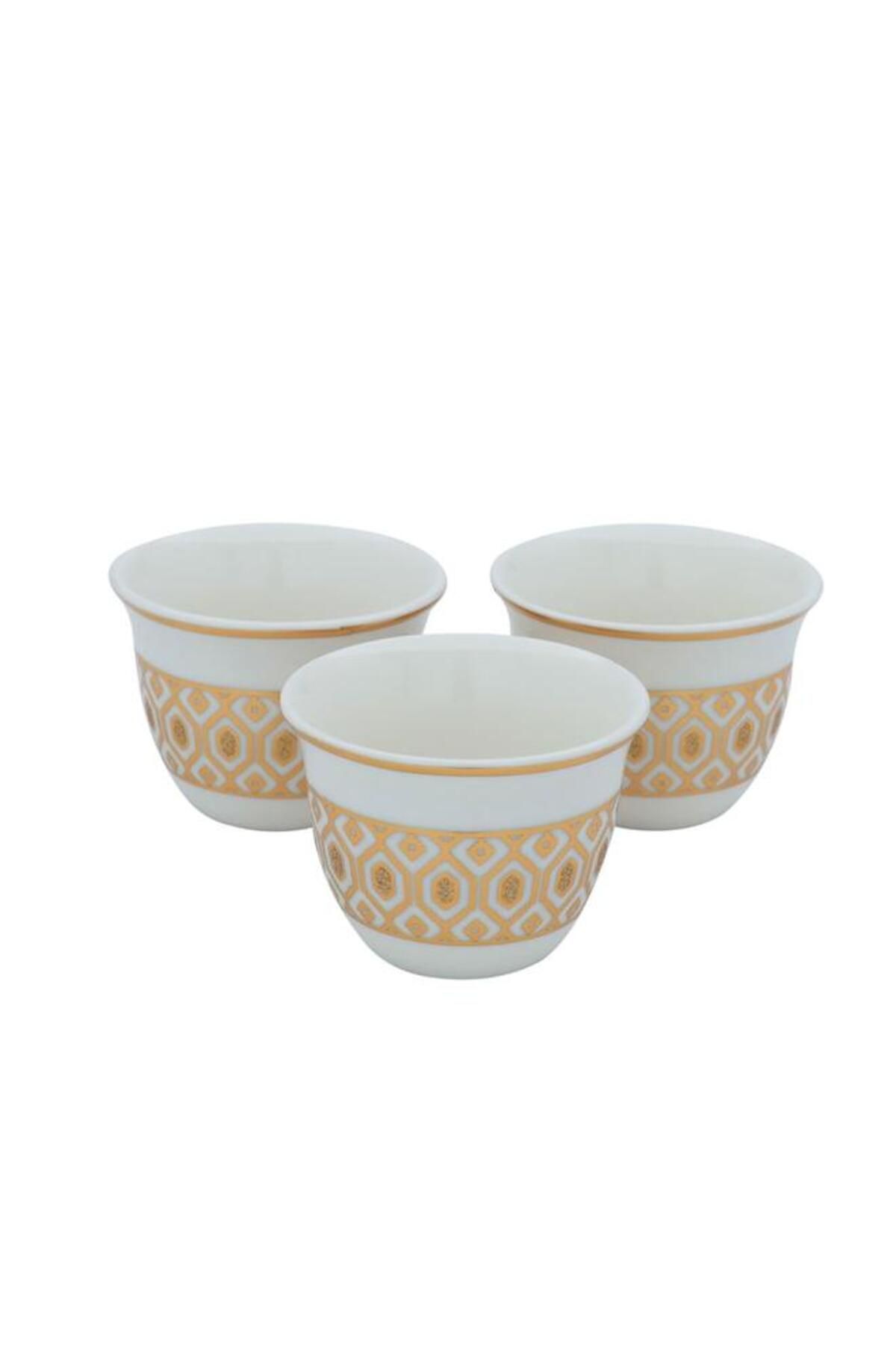 ALSAIF-Arabic Coffee Cups 12 Pieces White 4