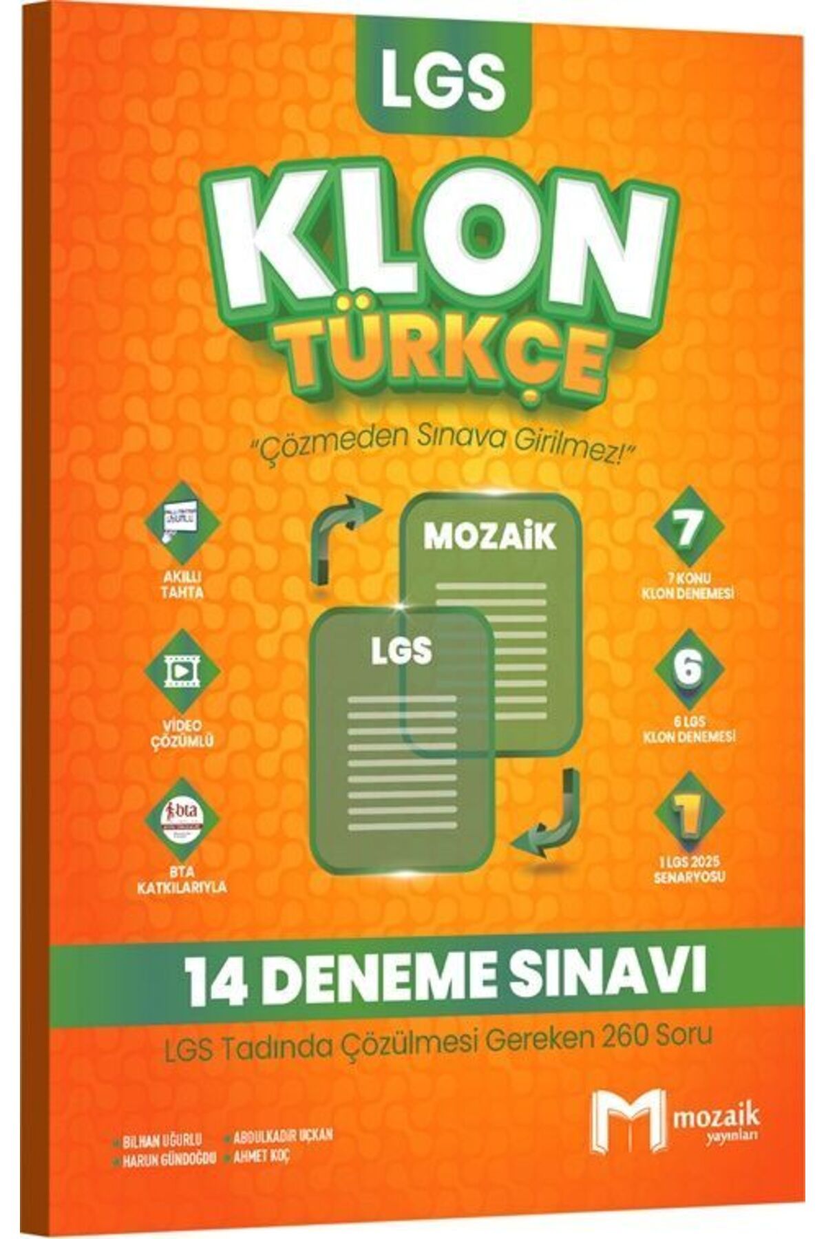 Mozaik Yayınları Mozaik Yayınları 8. Sınıf LGS Türkçe Klon 14 Deneme