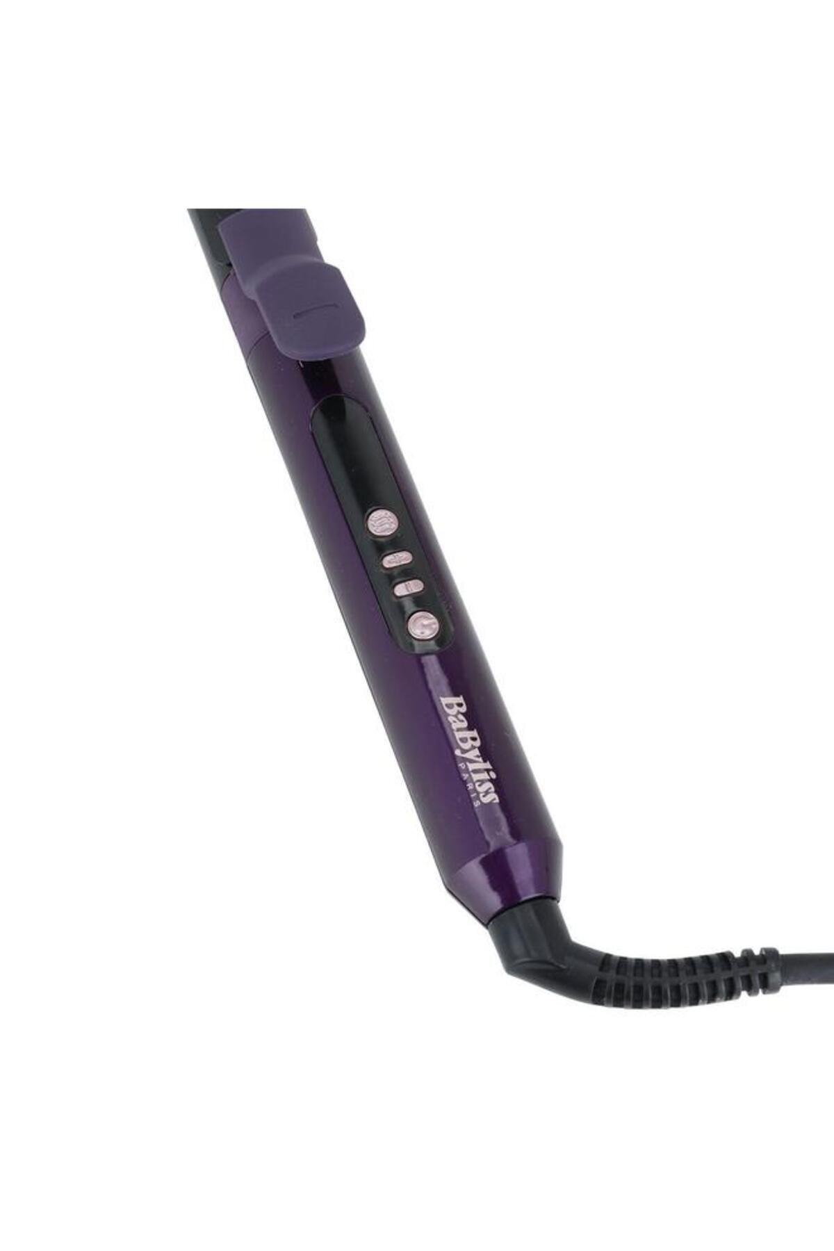 ALSAIF-Hair Curler 6 Heat Levels 25Mm Ceramic Plates 160 210 Degrees Purple 5