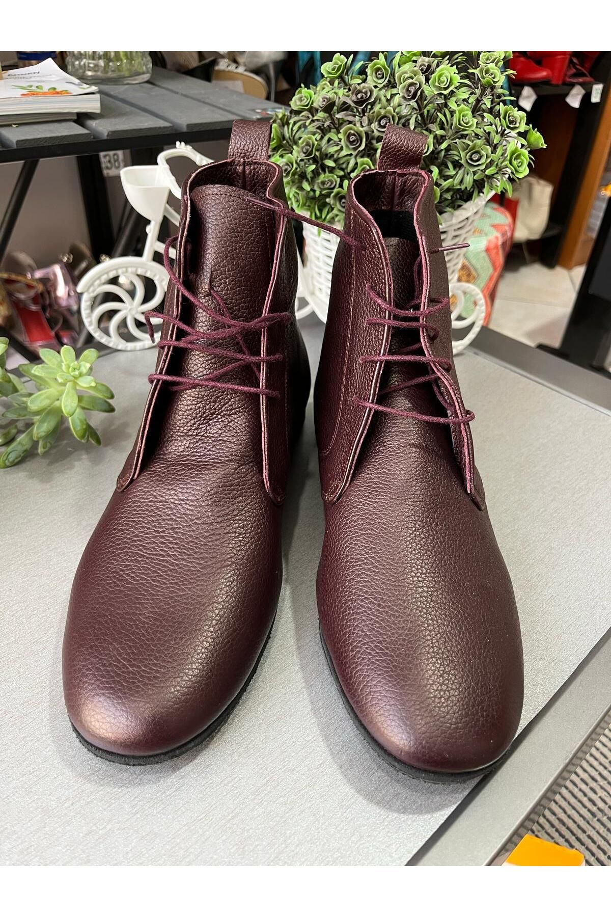 SUNA-Long Boots Burgundy Men's Tango-Solo-Swing Dance Boots 4