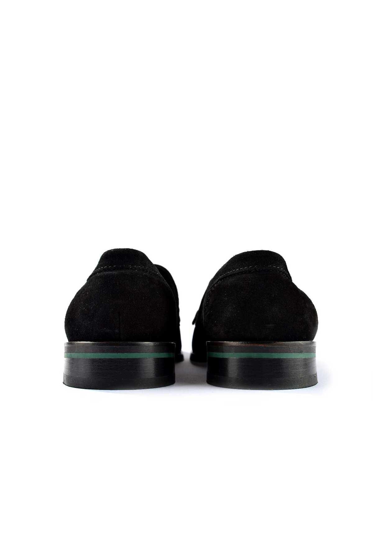 Tetri  Tetri Corcik 1200 Siyah Süet Erkek Klasik Ayakkabı - Görsel 4