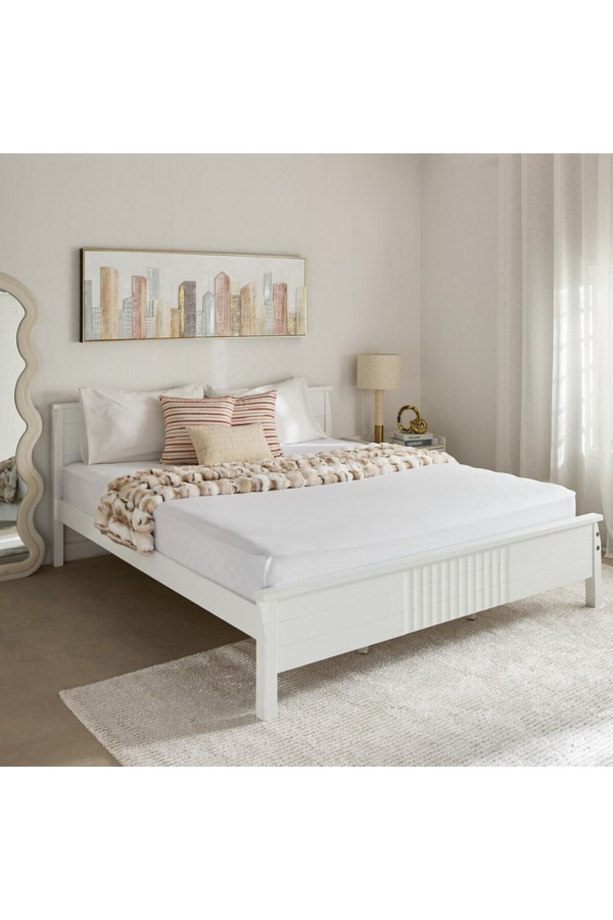 Home Box-Essential Solid Cotton King Fitted Sheet 8
