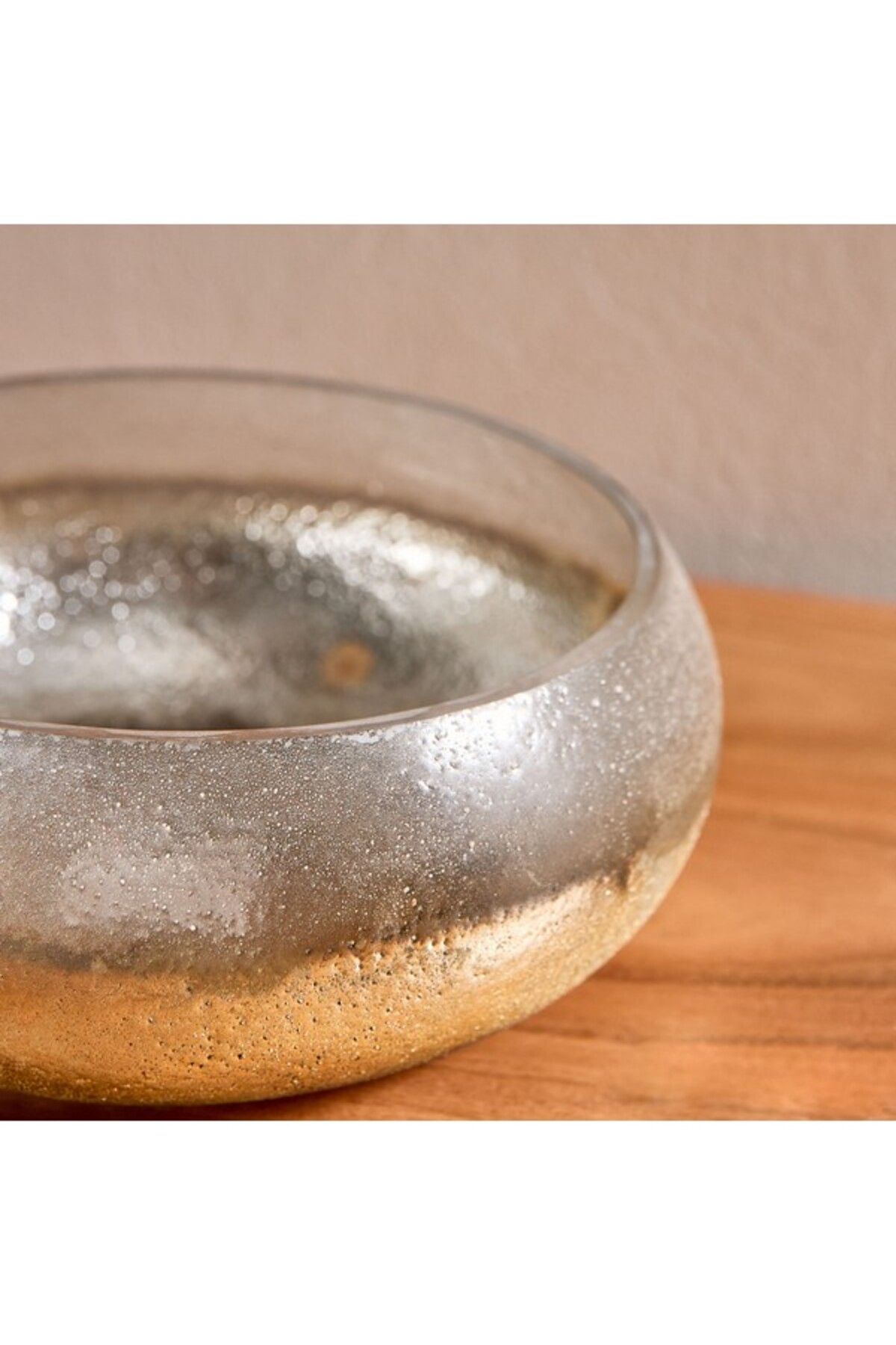 Home Box-Erton Crink Glass Round Decorative Bowl 21x21x9 cm 3