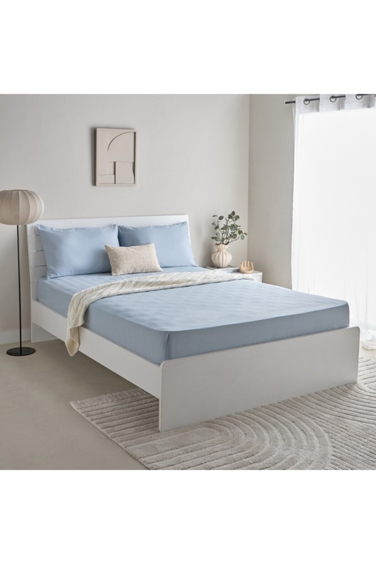 Home Box-Bristol Polycotton Olympic Queen Fitted Sheet 160x200+25 cm 8