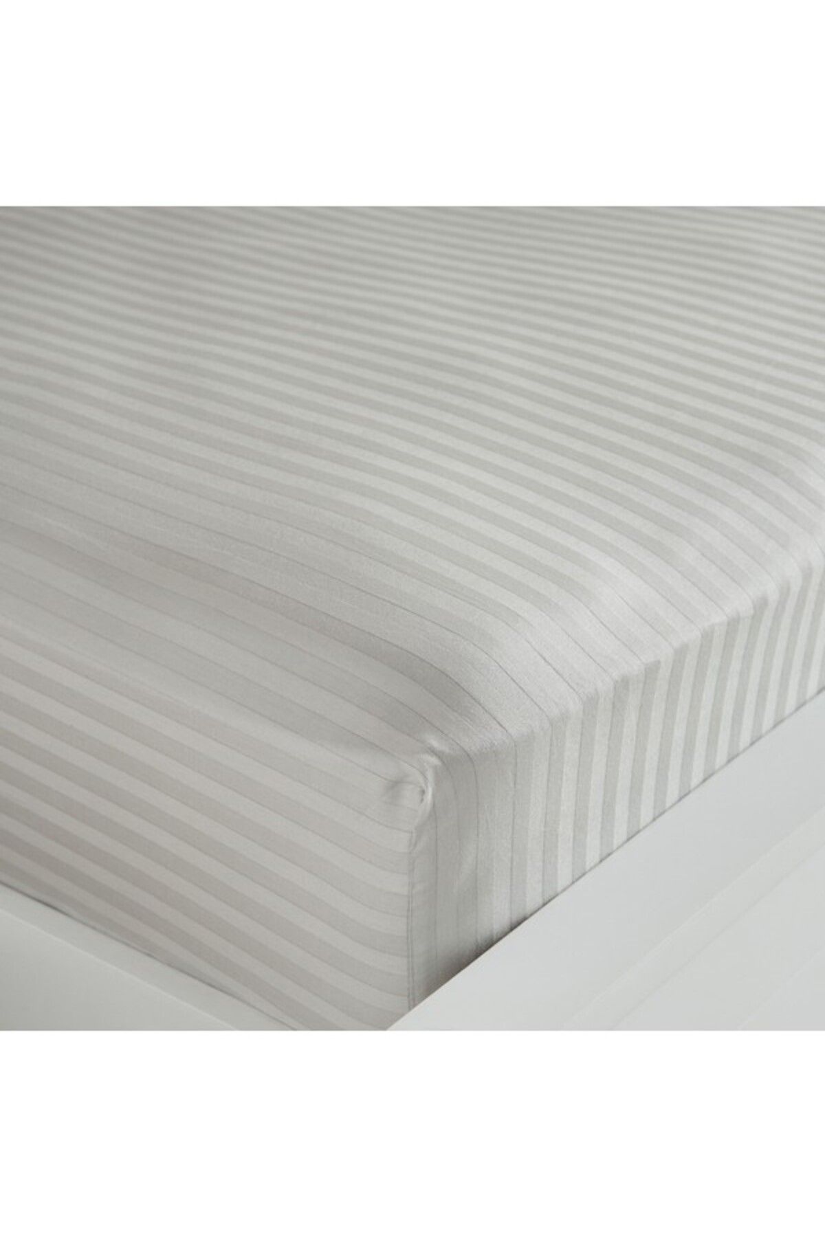 Home Box-Hamilton Striped Satin Cotton King Fitted Sheet 6