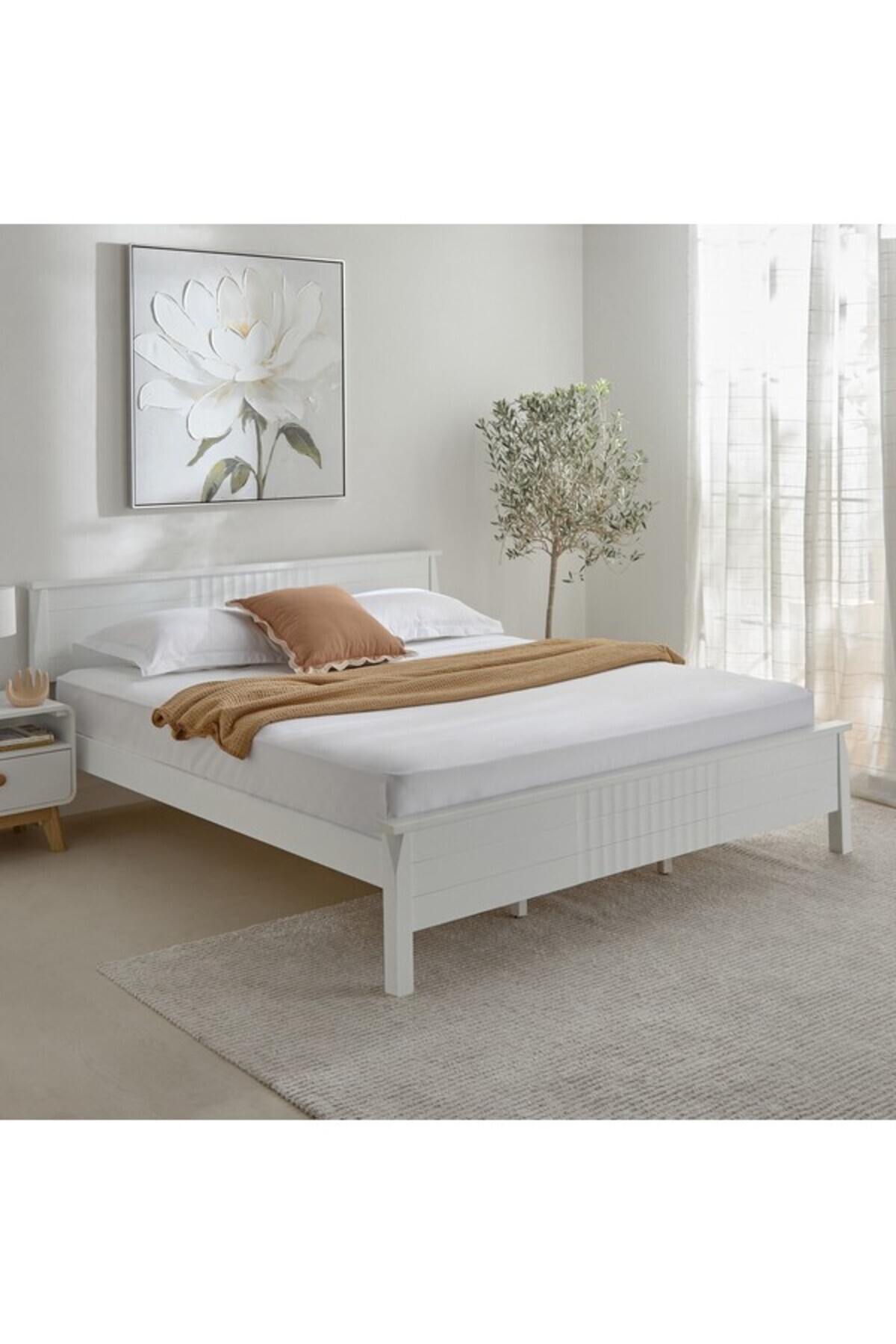 Home Box-Opulent Luxe Cotton Solid Queen Fitted Sheet 150x200+40 cm 6