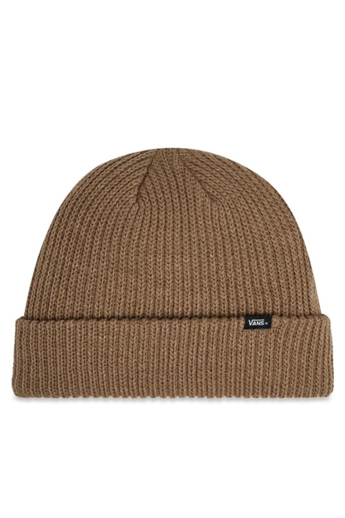 Vans-Hnědá zimní čepice Vans Core Basics s kapsou a pouzdrem 1