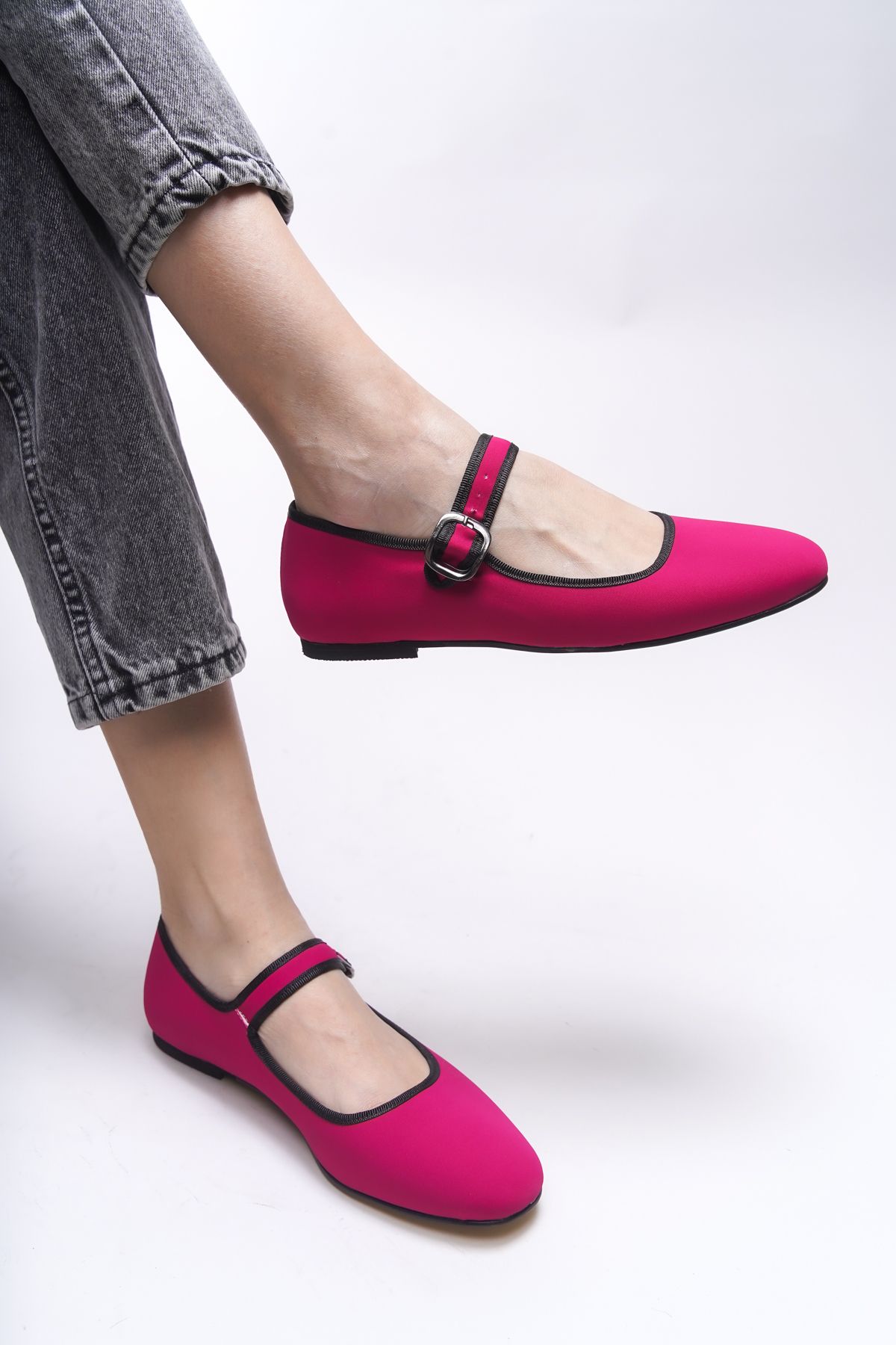 Riccon-Women's Ballerinas - Matte Fuchsia 2