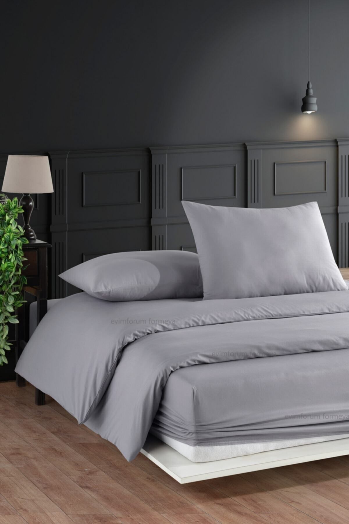 Formeya-Doppeltes elastisches Bettlaken-Set aus 100 % Baumwolle, 4 Farben 3