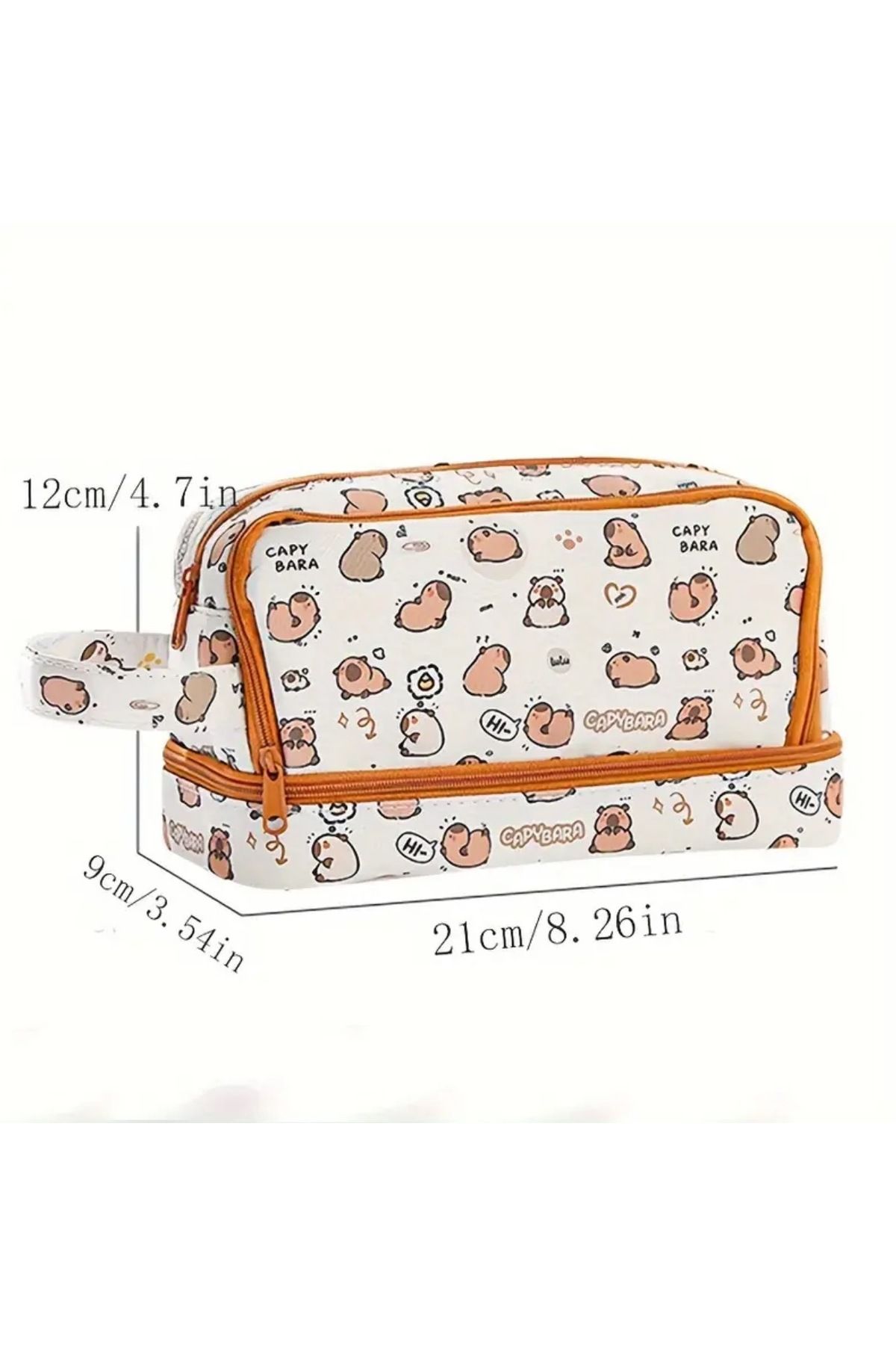 Kawai-Capybara Capybara Double Layer Large Capacity Pen Holder 5