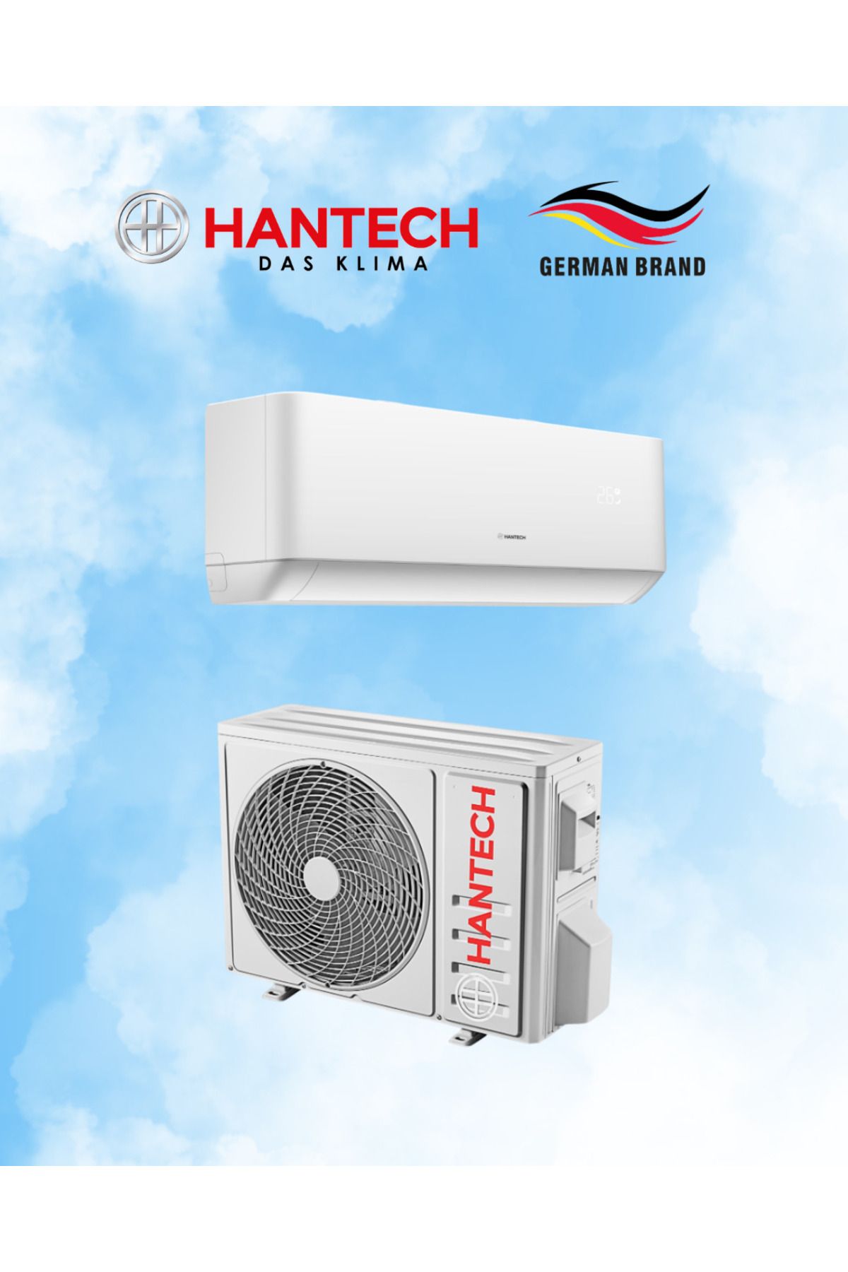 HANTECH H-Pro 9000 BTU Inverter R32 Duvar Tipi Split Klima