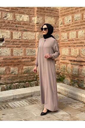 Genel Markalar MEDİNE İPEĞİ BOYDAN FERMUARLI FERACE VİZON